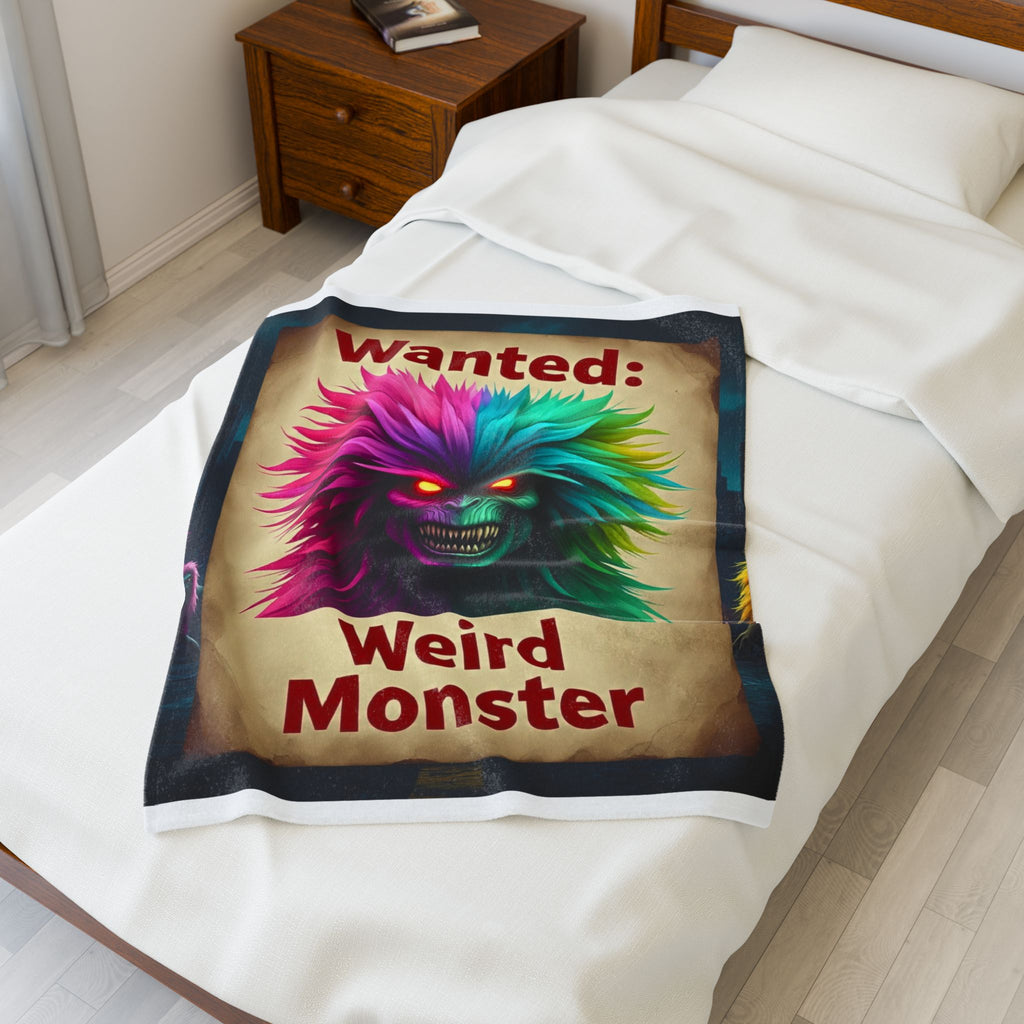 Wanted: Weird Monster Plush Blanket