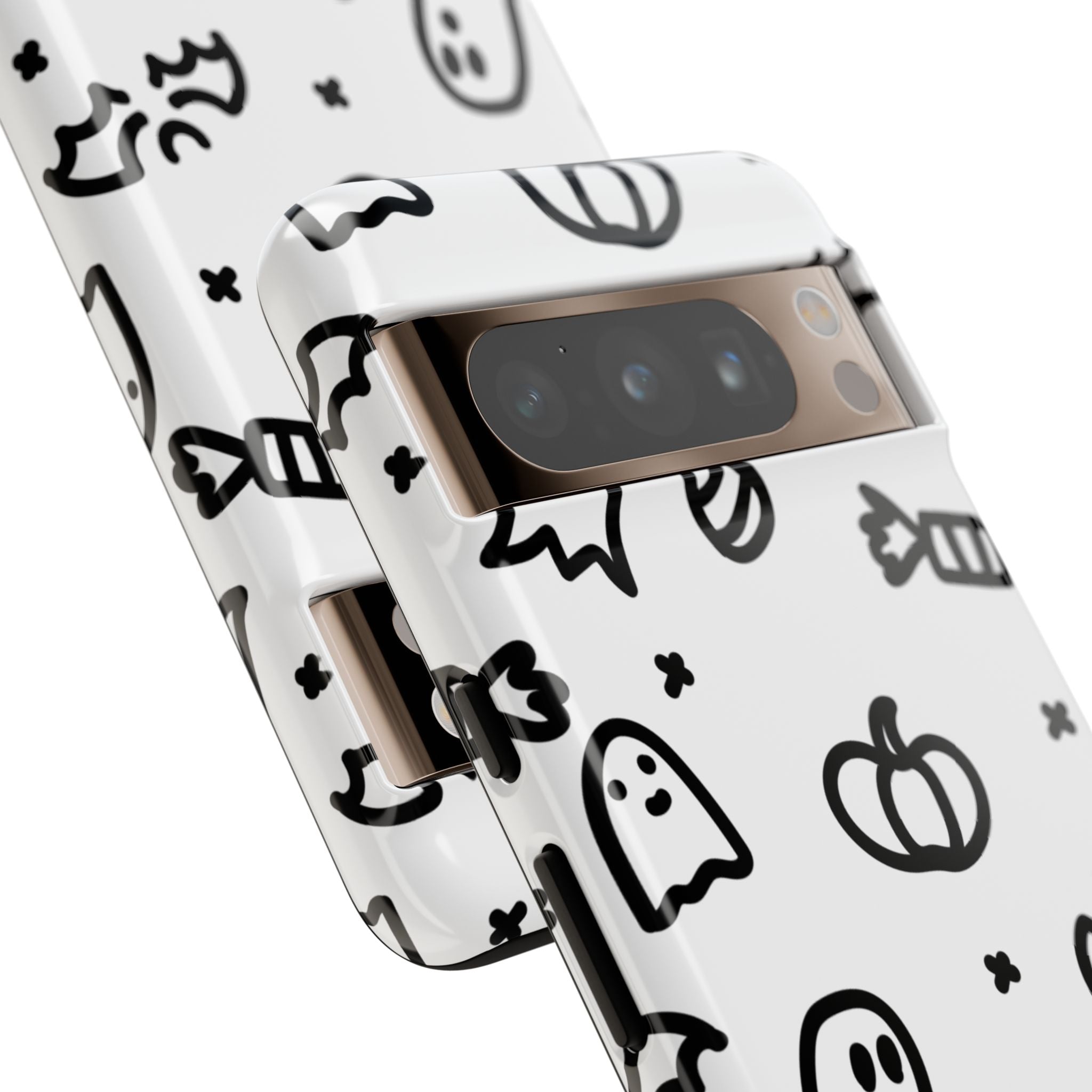 Halloween Themed Phone Case, Spooky Ghosts and Pumpkins, Fall Decor, Costume Party, Trick or Treat