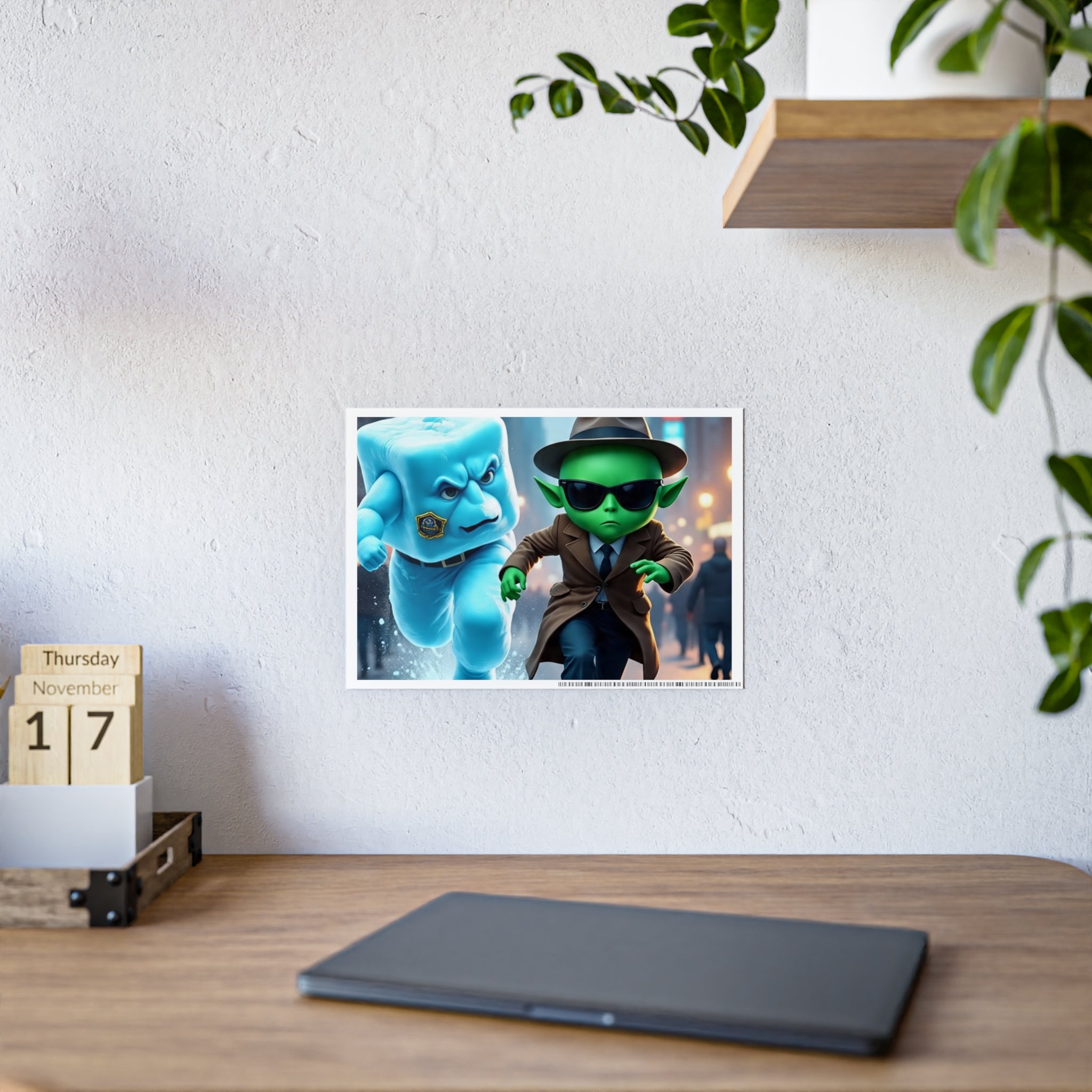 Alien Ice Glossy Art Posters