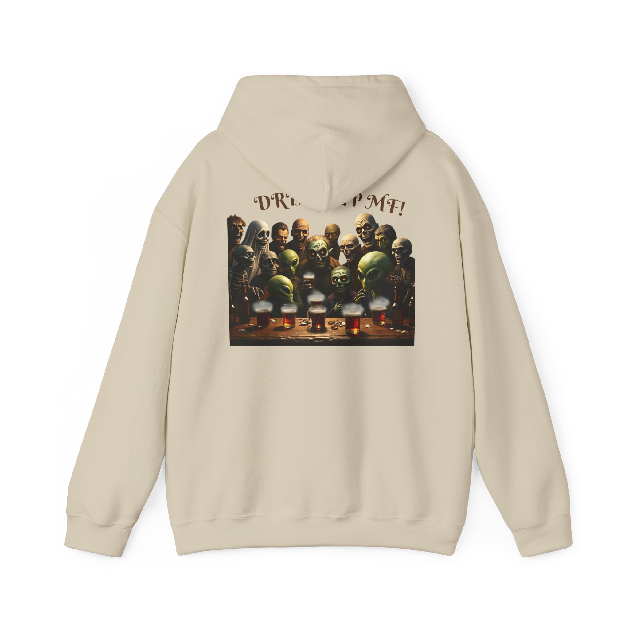 VYBZ Aliens and Monsters Unisex Hooded Sweatshirt - Funny Quote Design