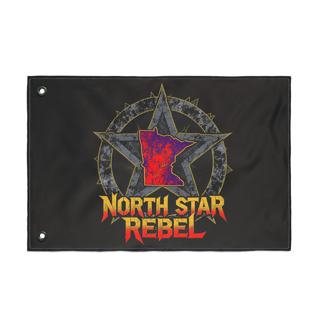 Double-Sided Flag — "North Star Rebel" / "We Hold The Line" Outdoor Garden Banner