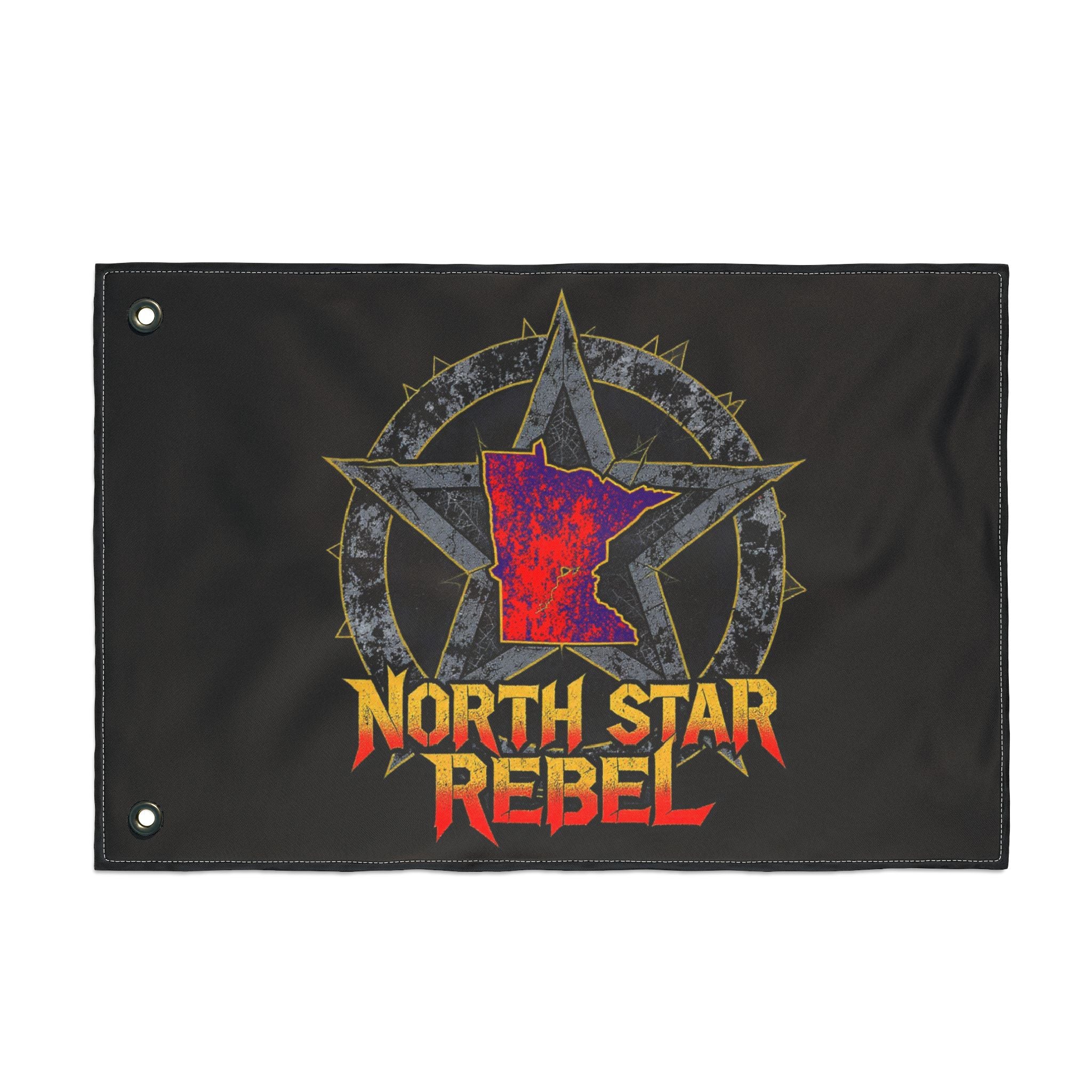 Double-Sided Flag — "North Star Rebel" / "We Hold The Line" Outdoor Garden Banner