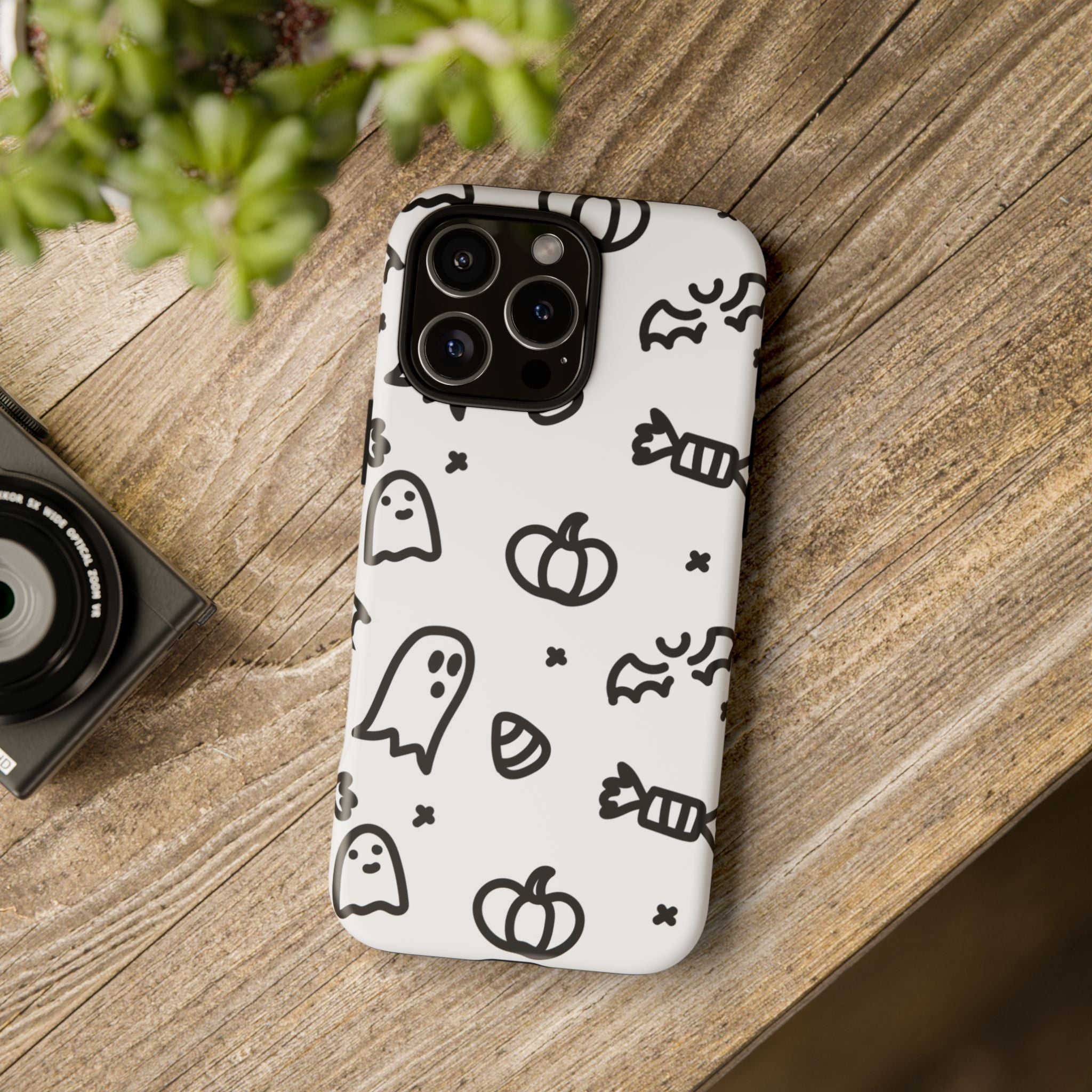 Halloween Themed Phone Case, Spooky Ghosts and Pumpkins, Fall Decor, Costume Party, Trick or Treat