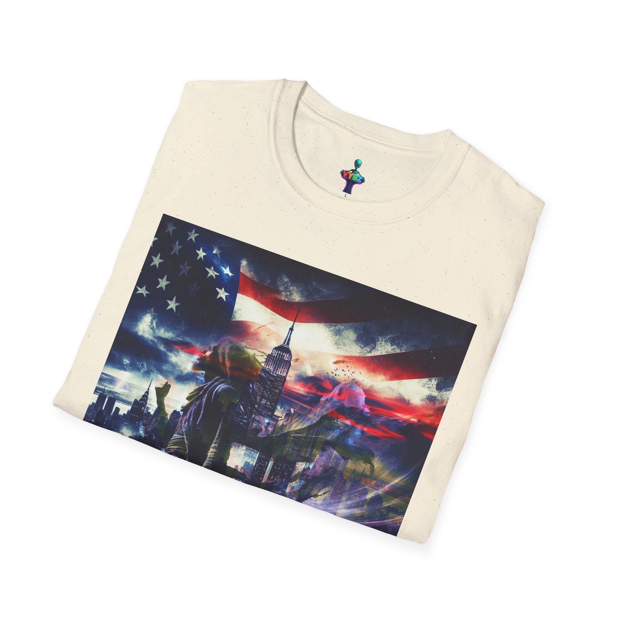 VYBZ Freedom-Themed Graphic Tee