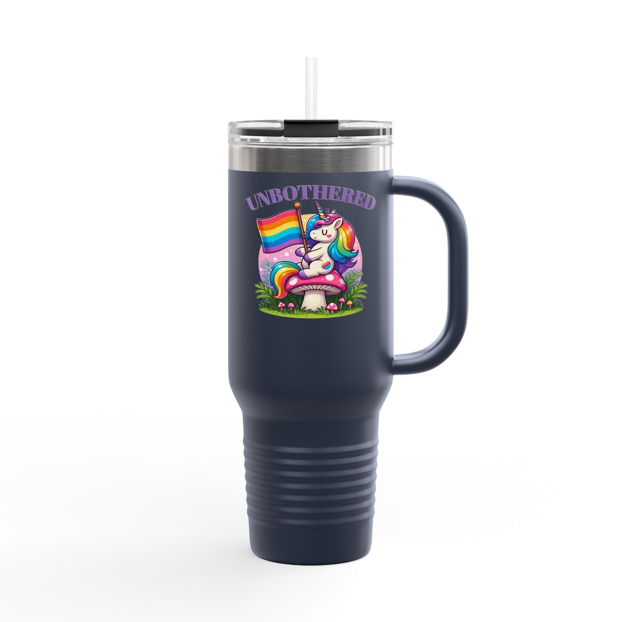 Rainbow Unicorn Insulated 40oz Travel Mug