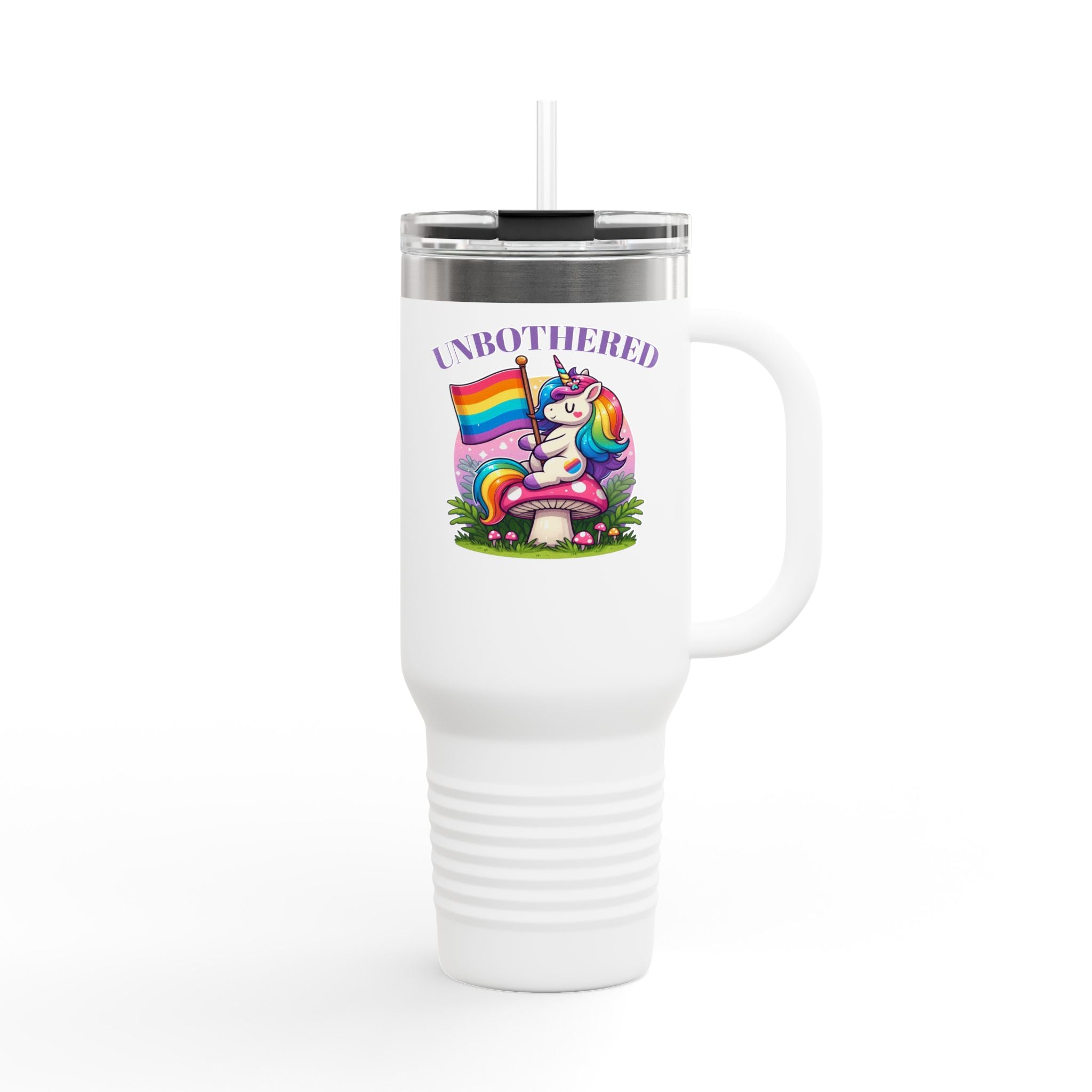 Rainbow Unicorn Insulated 40oz Travel Mug