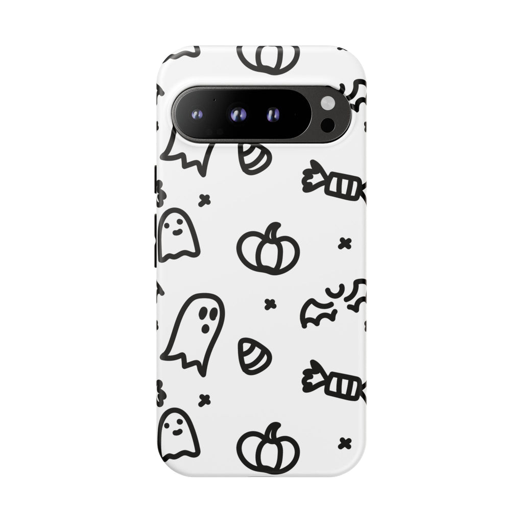 Halloween Themed Phone Case, Spooky Ghosts and Pumpkins, Fall Decor, Costume Party, Trick or Treat
