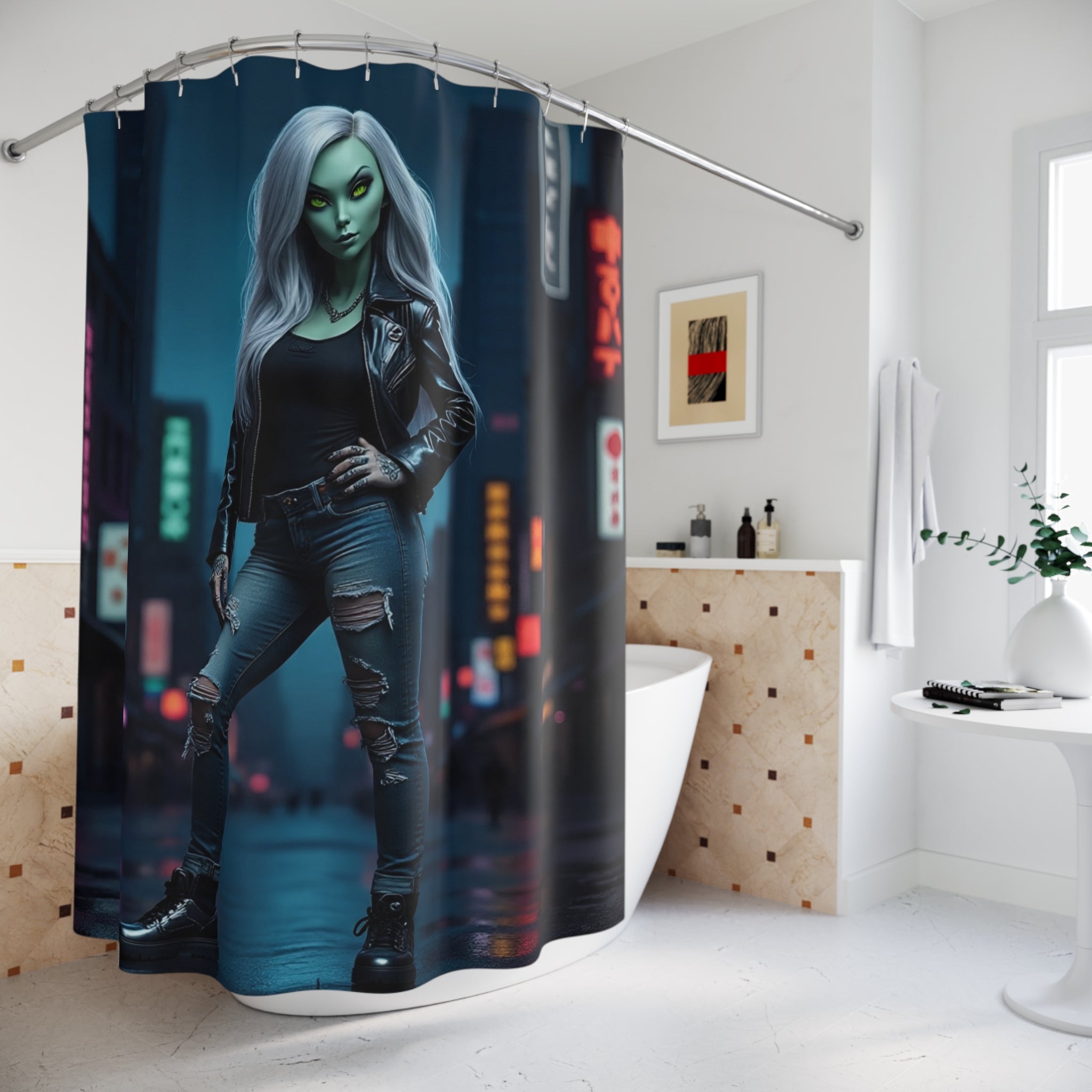 Urban Fantasy Shower Curtain