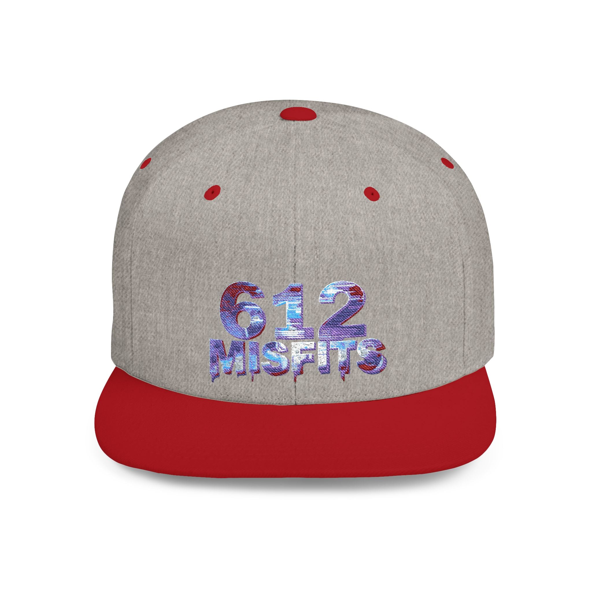 612 Misfits Flat Bill Snapback Hat – Retro Graphic Streetwear Cap
