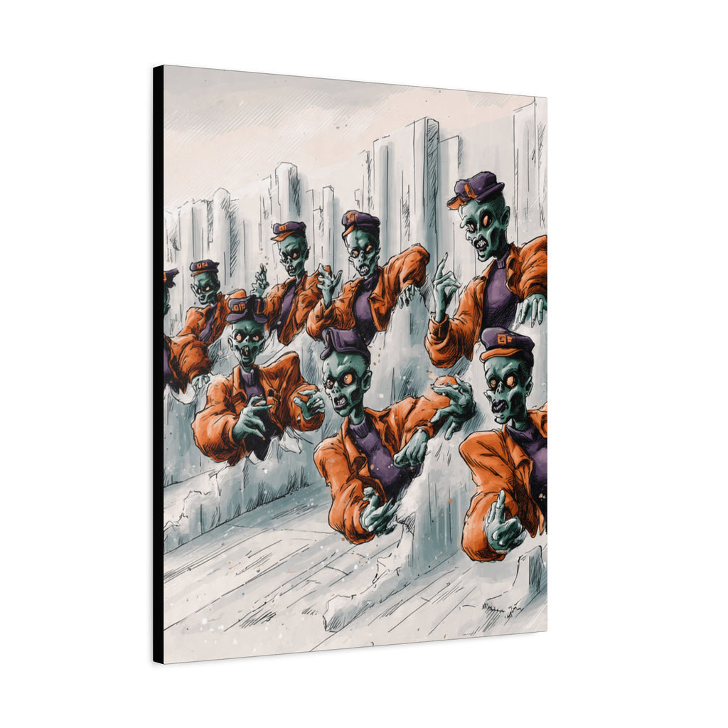 Zombie Chorus Matte Canvas Wall Art