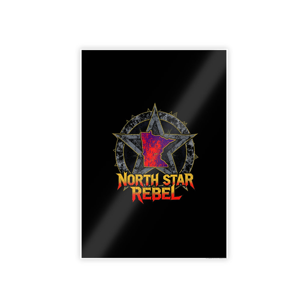 North Star Rebel Gloss Poster — Retro Punk Wall Art