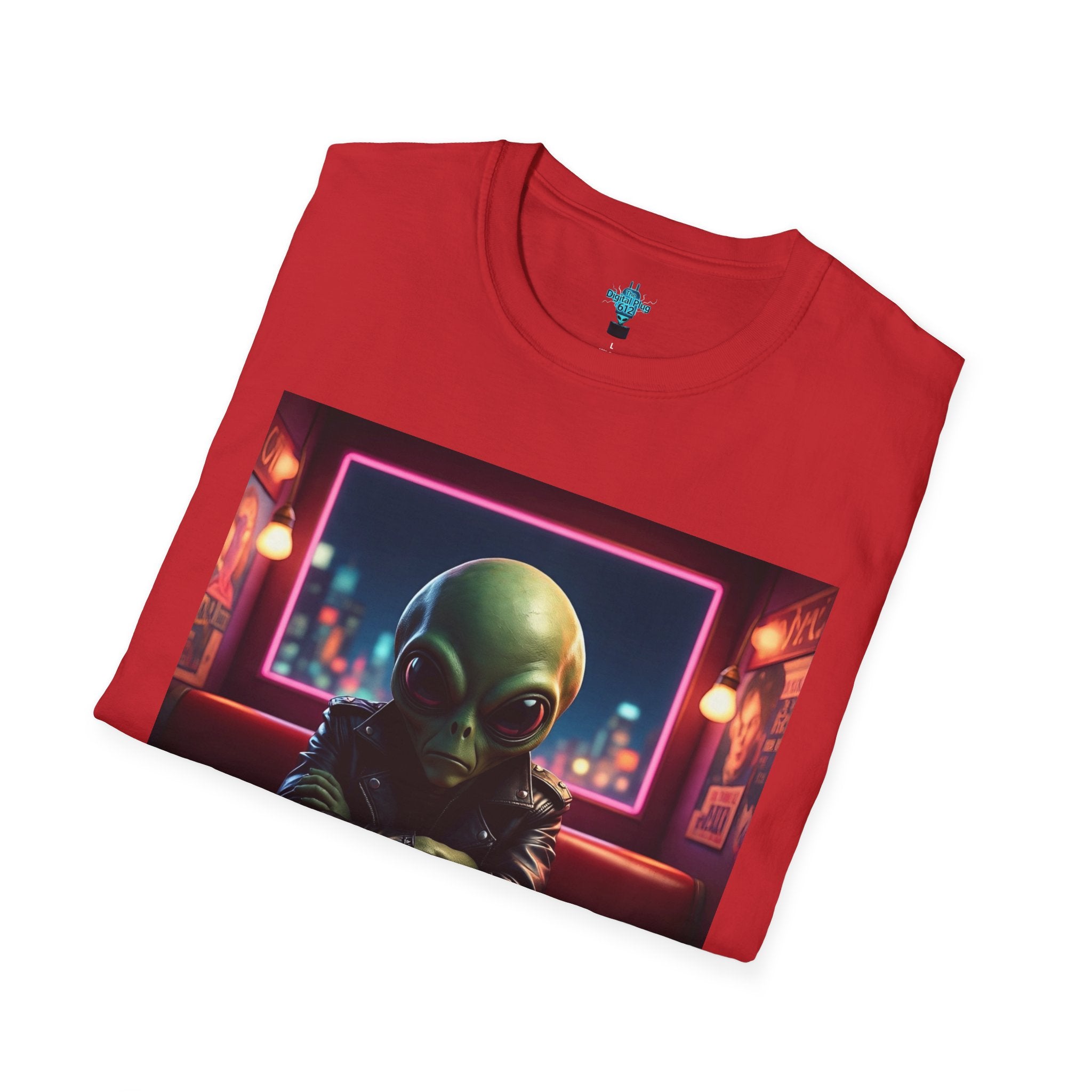 VYBZ "I Need a Hug From A Bad B*tch" T-Shirt, Funny Tee for Alien Lovers, Unisex Graphic Shirt, Gift for Friends, Casual Wear, Cool Humor Wear