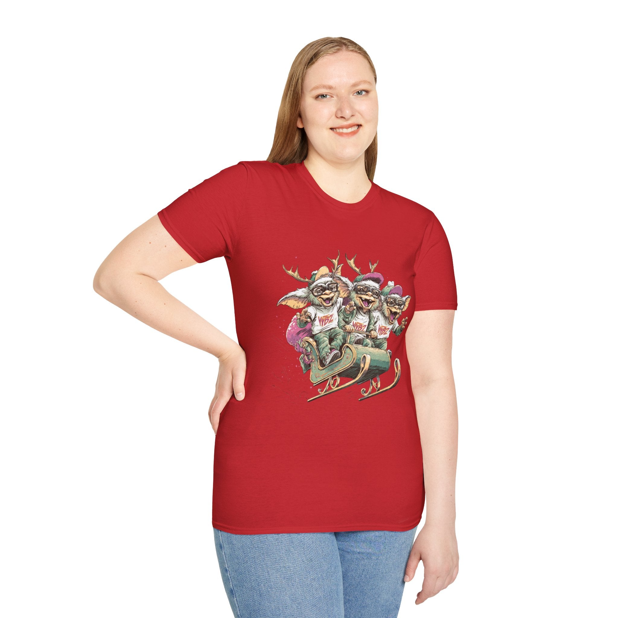 Christmas Gremlin Trio Sleigh T-Shirt