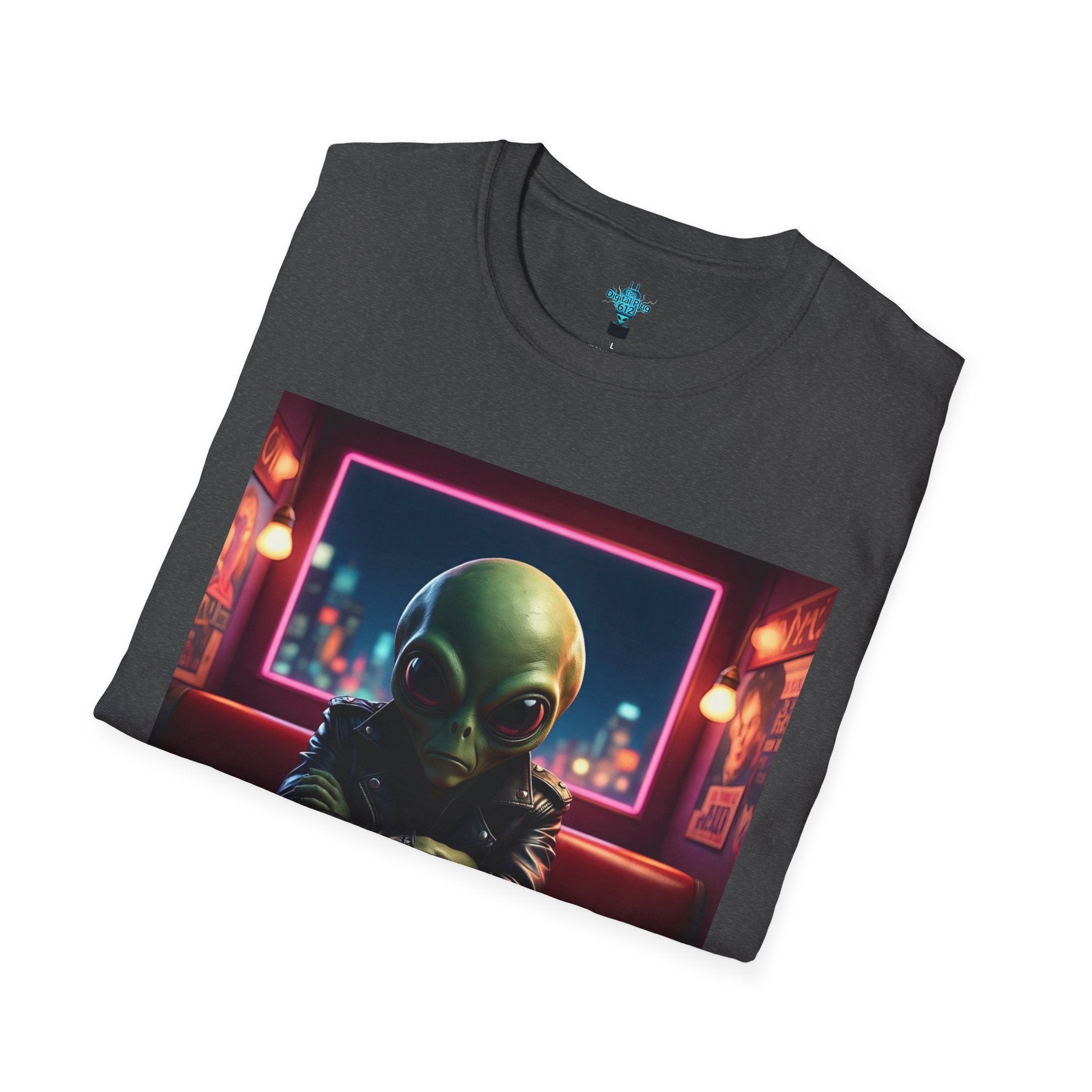 VYBZ "I Need a Hug From A Bad B*tch" T-Shirt, Funny Tee for Alien Lovers, Unisex Graphic Shirt, Gift for Friends, Casual Wear, Cool Humor Wear