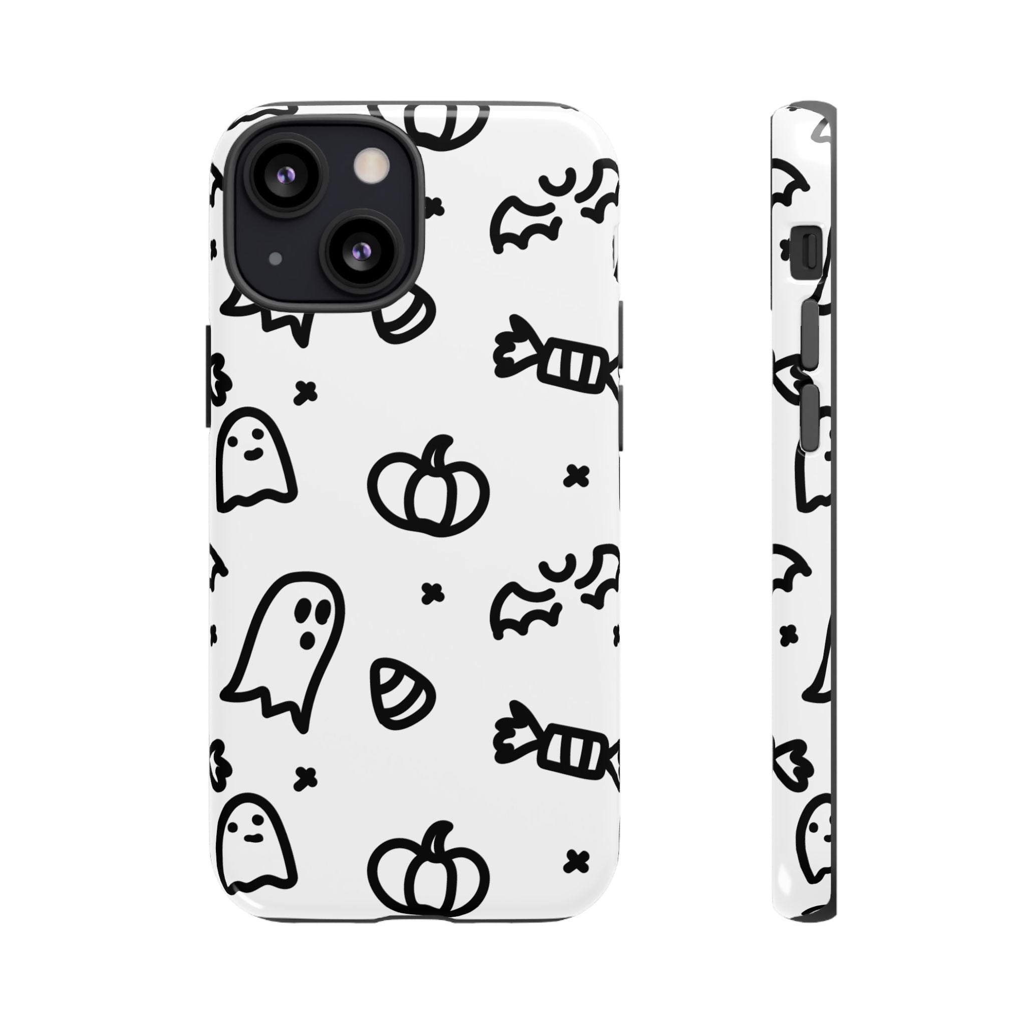 Halloween Themed Phone Case, Spooky Ghosts and Pumpkins, Fall Decor, Costume Party, Trick or Treat