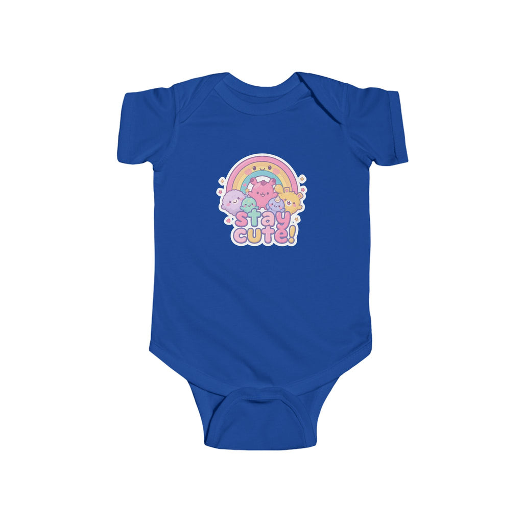 Infant Bodysuit — 'Stay Cute' Rainbow Kawaii Baby Onesie