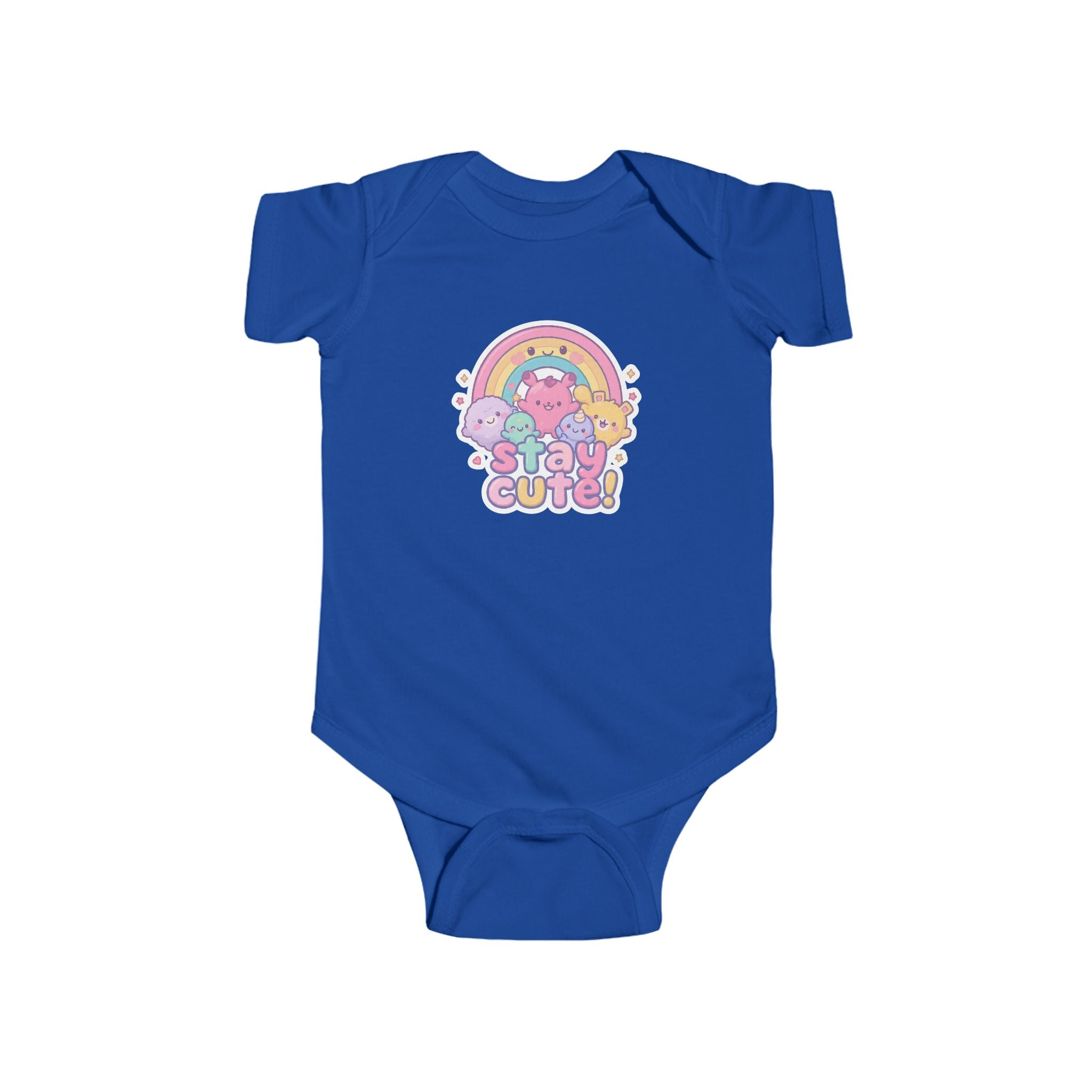 Infant Bodysuit — 'Stay Cute' Rainbow Kawaii Baby Onesie