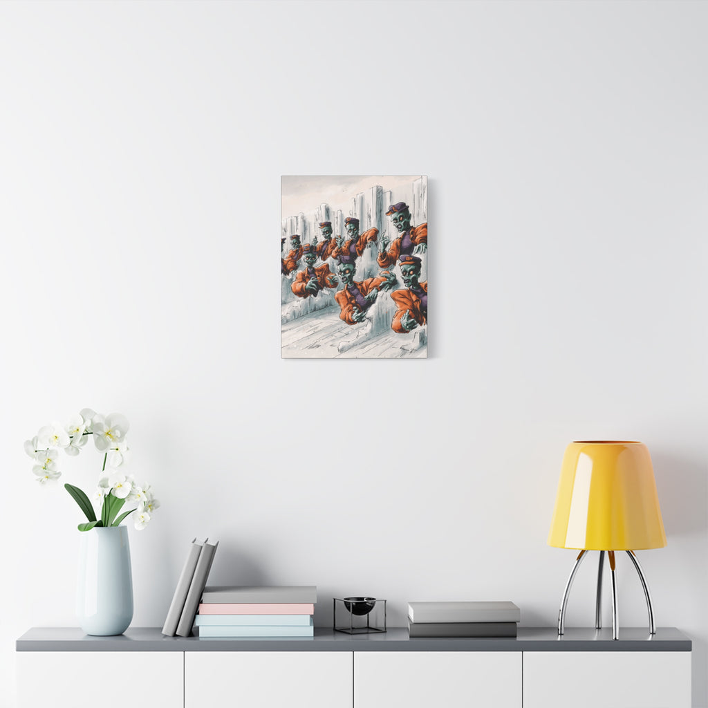 Zombie Chorus Matte Canvas Wall Art