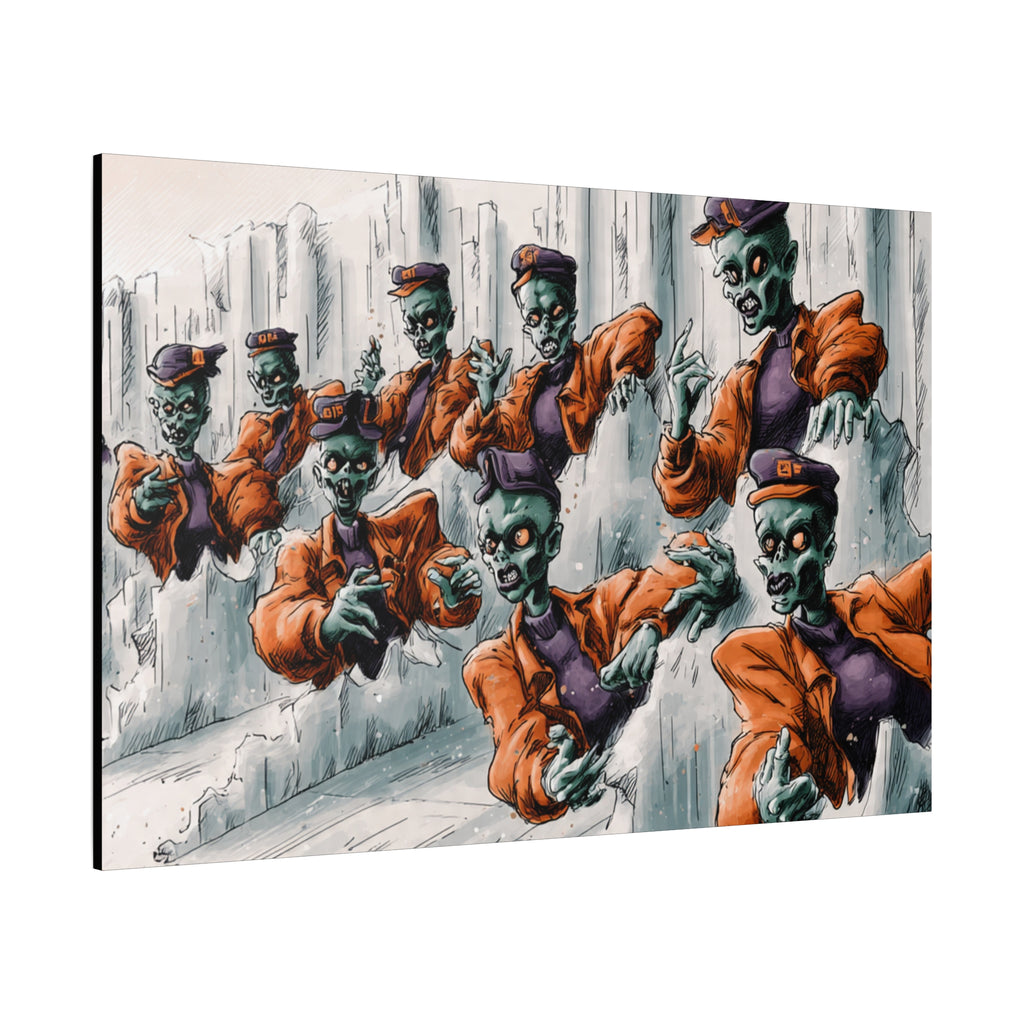 Zombie Chorus Matte Canvas Wall Art