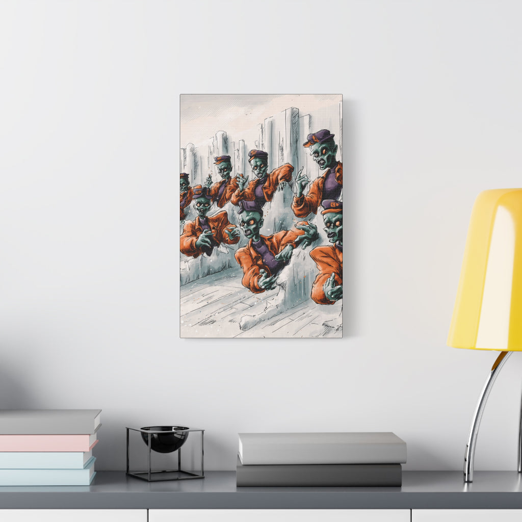 Zombie Chorus Matte Canvas Wall Art