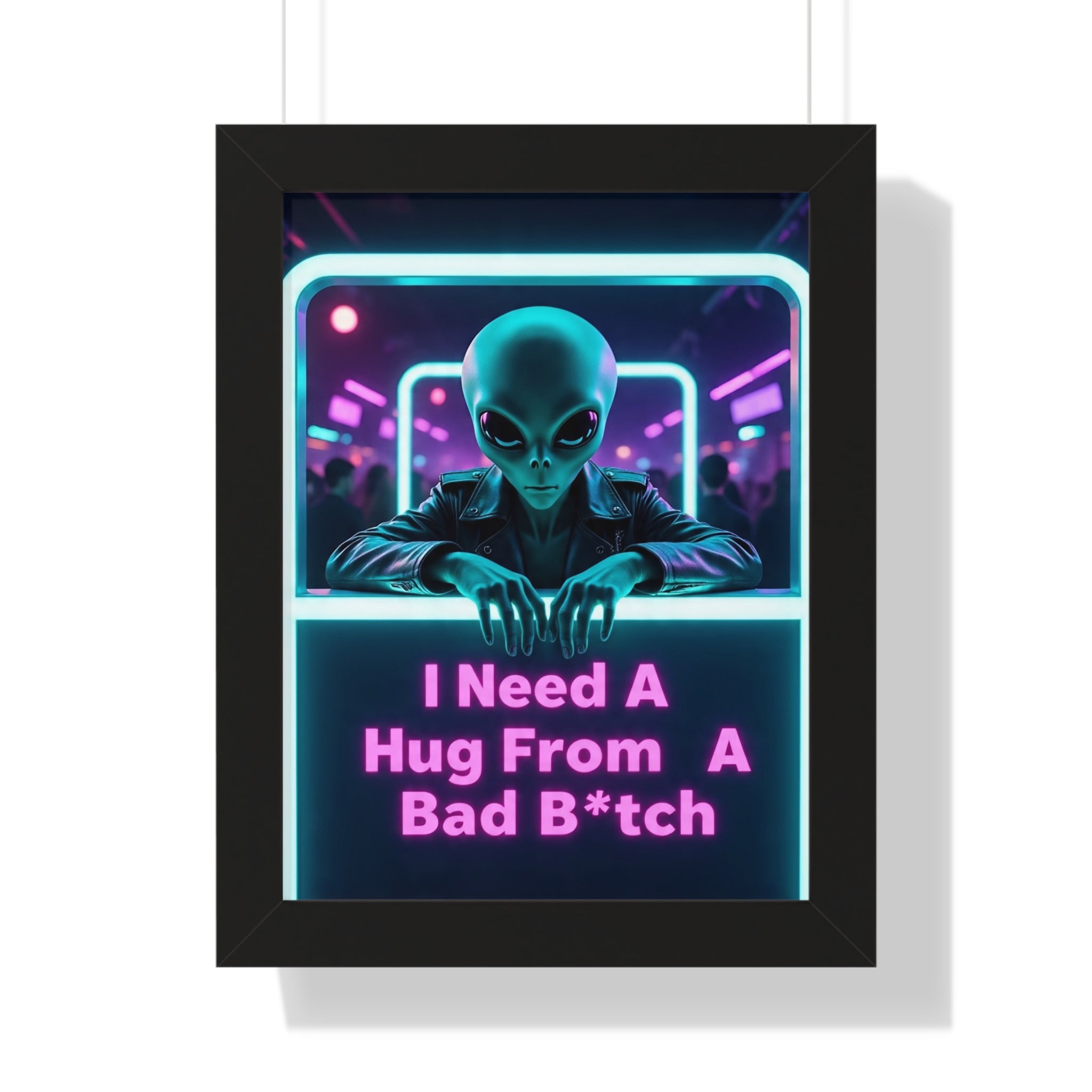 Funky Alien Art Print, Framed Vertical Poster for Home Decor, Cool Gift for Sci-Fi Lovers, Quirky Wall Art for Parties, Unique Room [...]