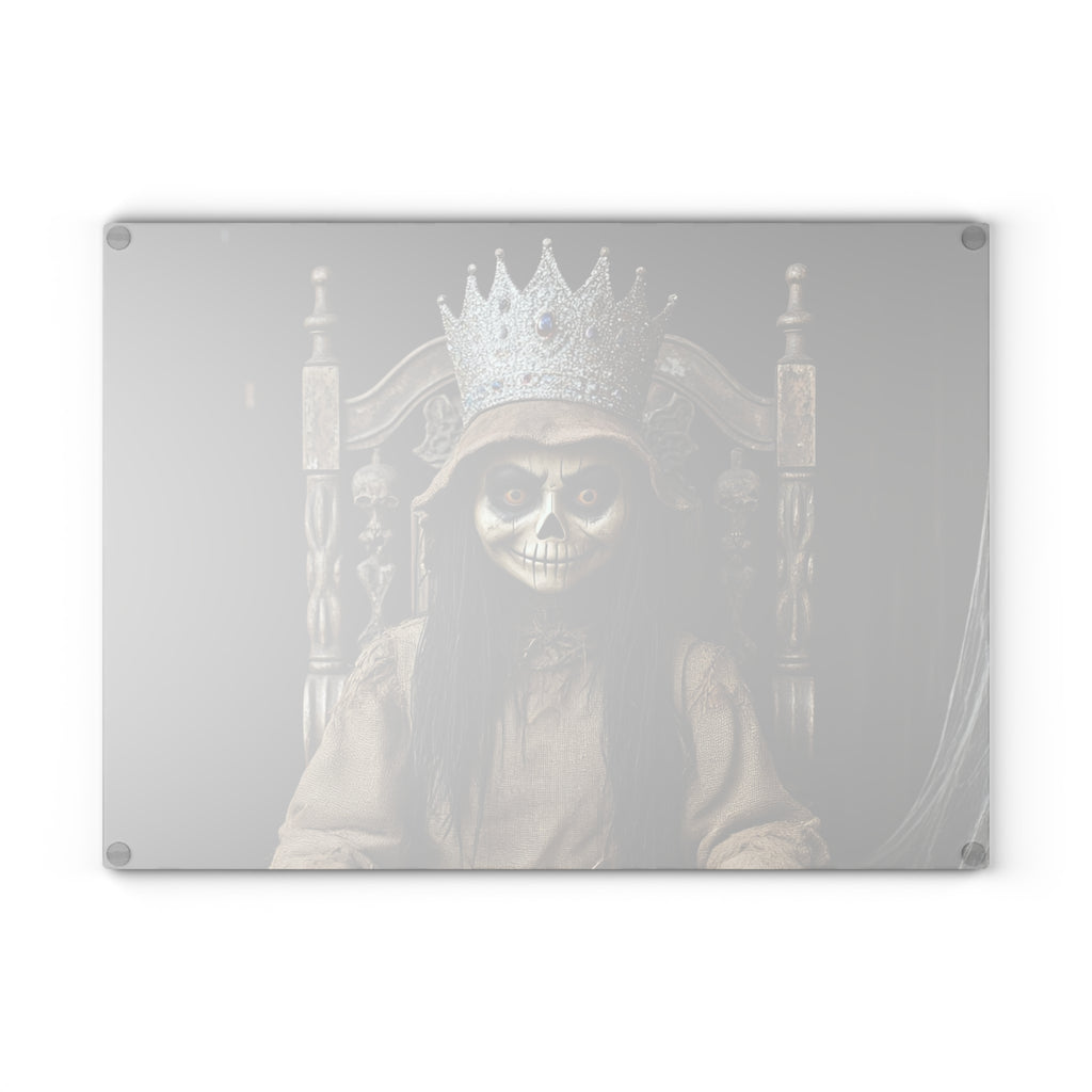 Spooky Skeleton Queen Glass Cutting Board, Halloween Decor, Unique Kitchen Gift, Gothic Culinary Art, Cooking Gift for Her, Party [...]