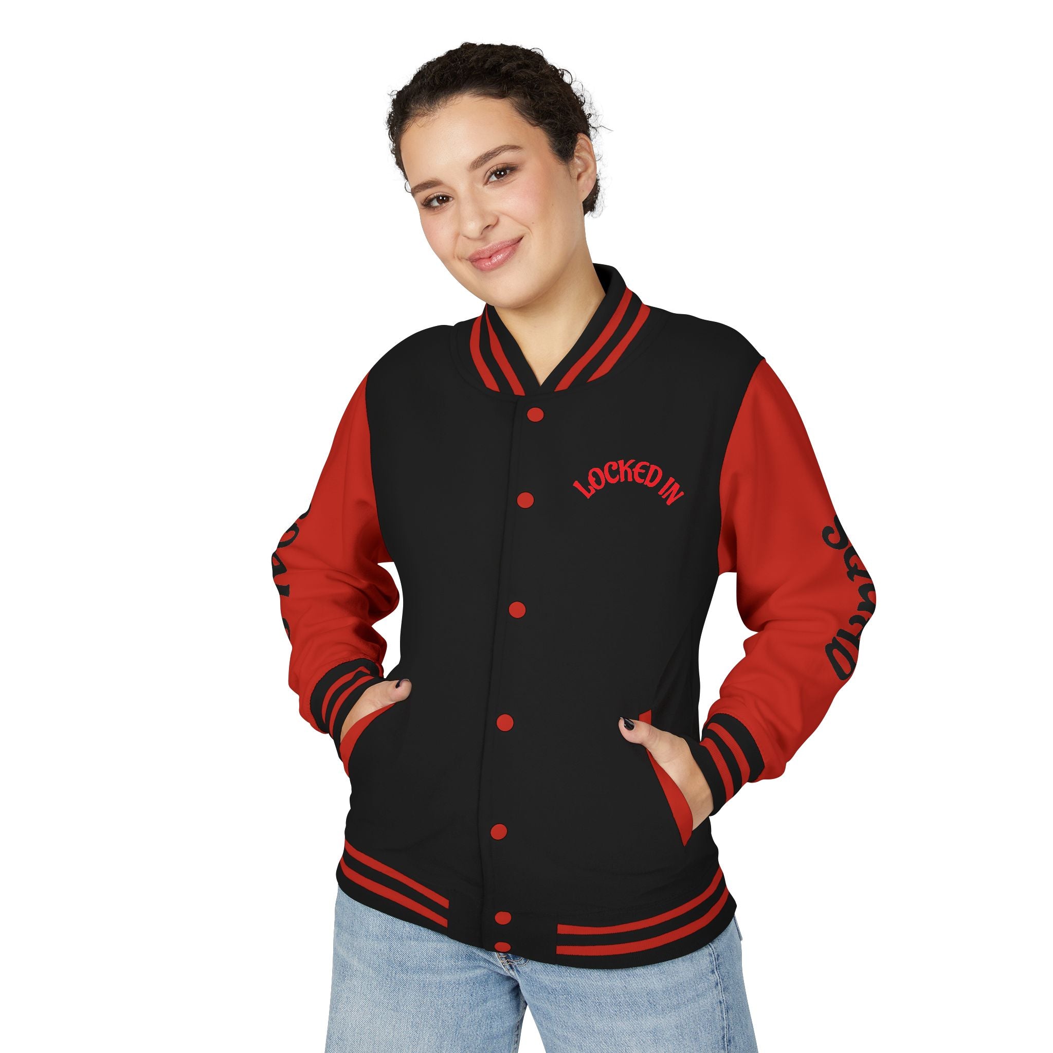 VYBZ "Locked In Goals" Heavyweight Letterman Jacket
