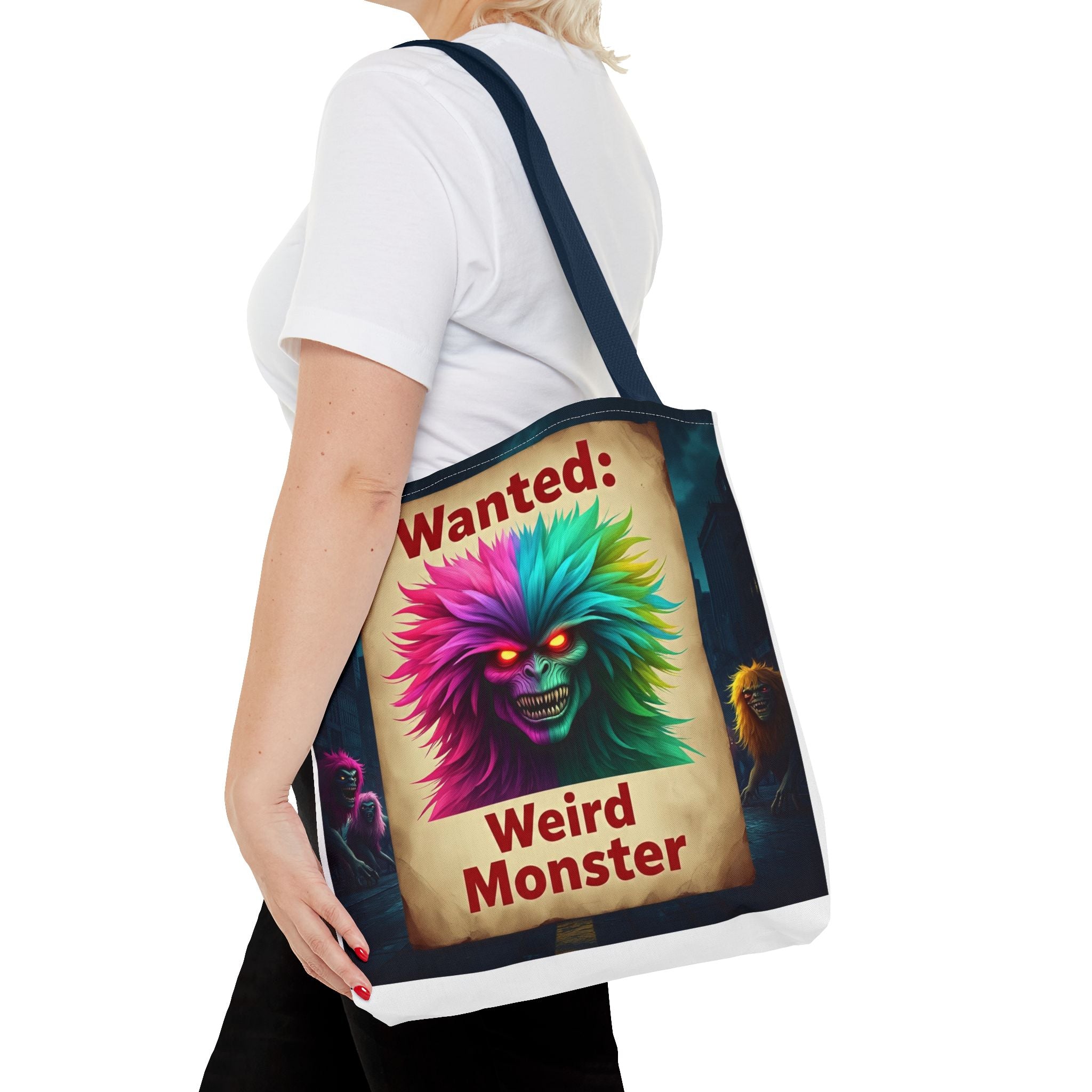 VYBZ Wanted Monster Print Tote Bag