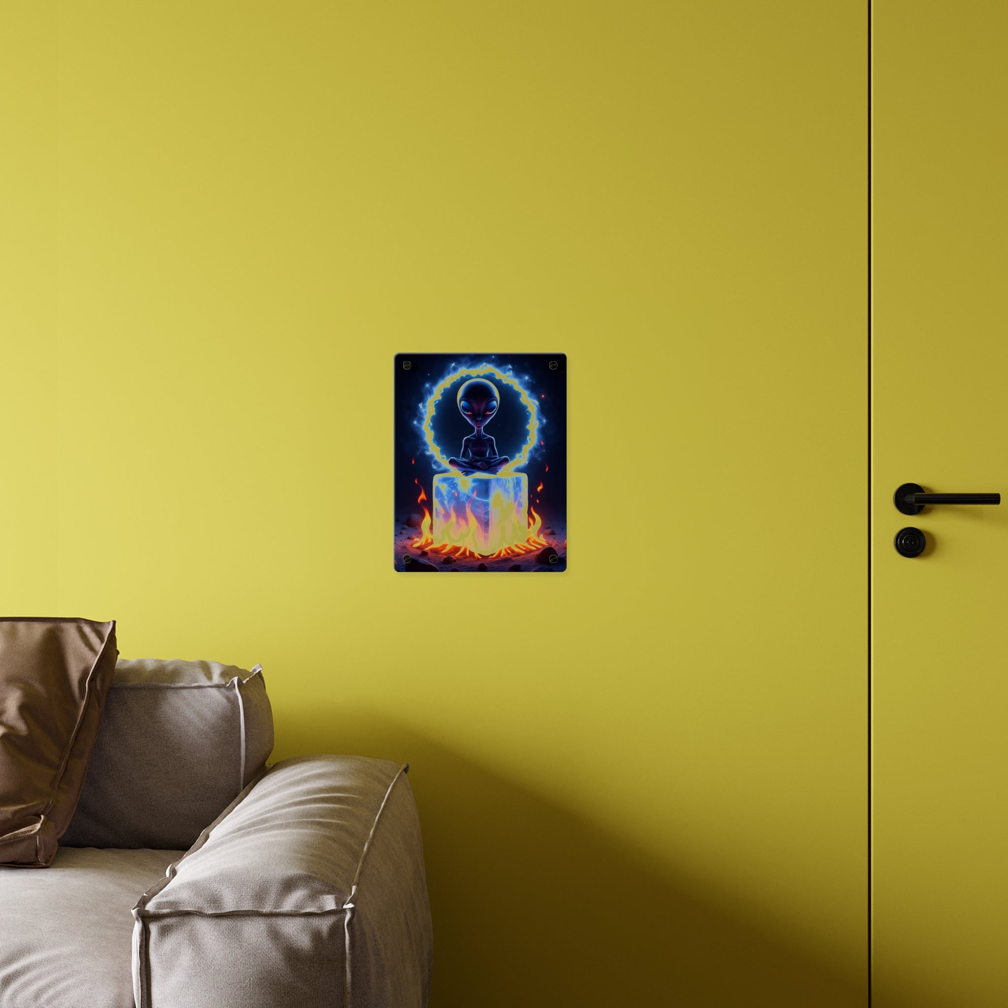 Cosmic Alien Acrylic Wall Art