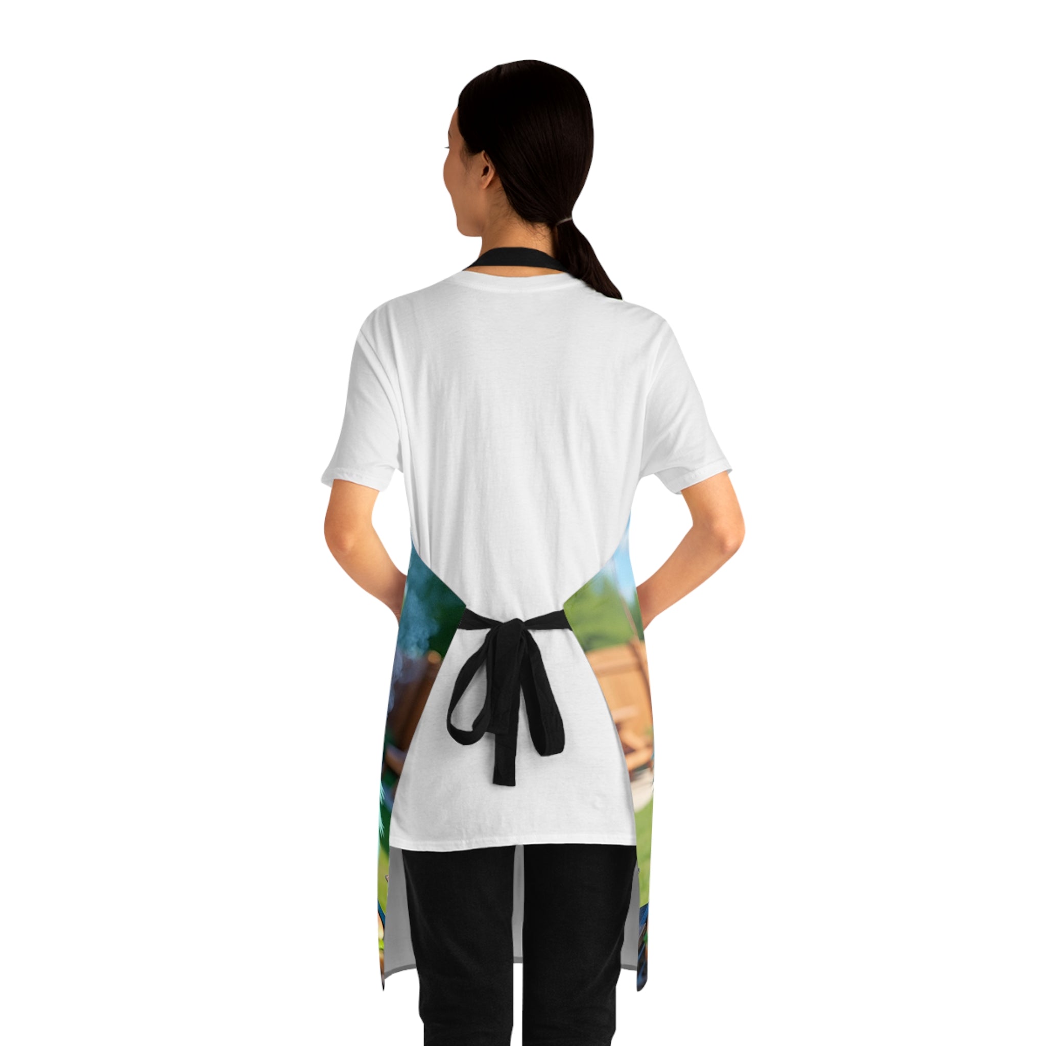 Colorful Monster Grill Apron, Fun Cooking Apron, Unique BBQ Gift for Adults, Kitchen Apron for Food Lovers, Whimsical Gift for Chef