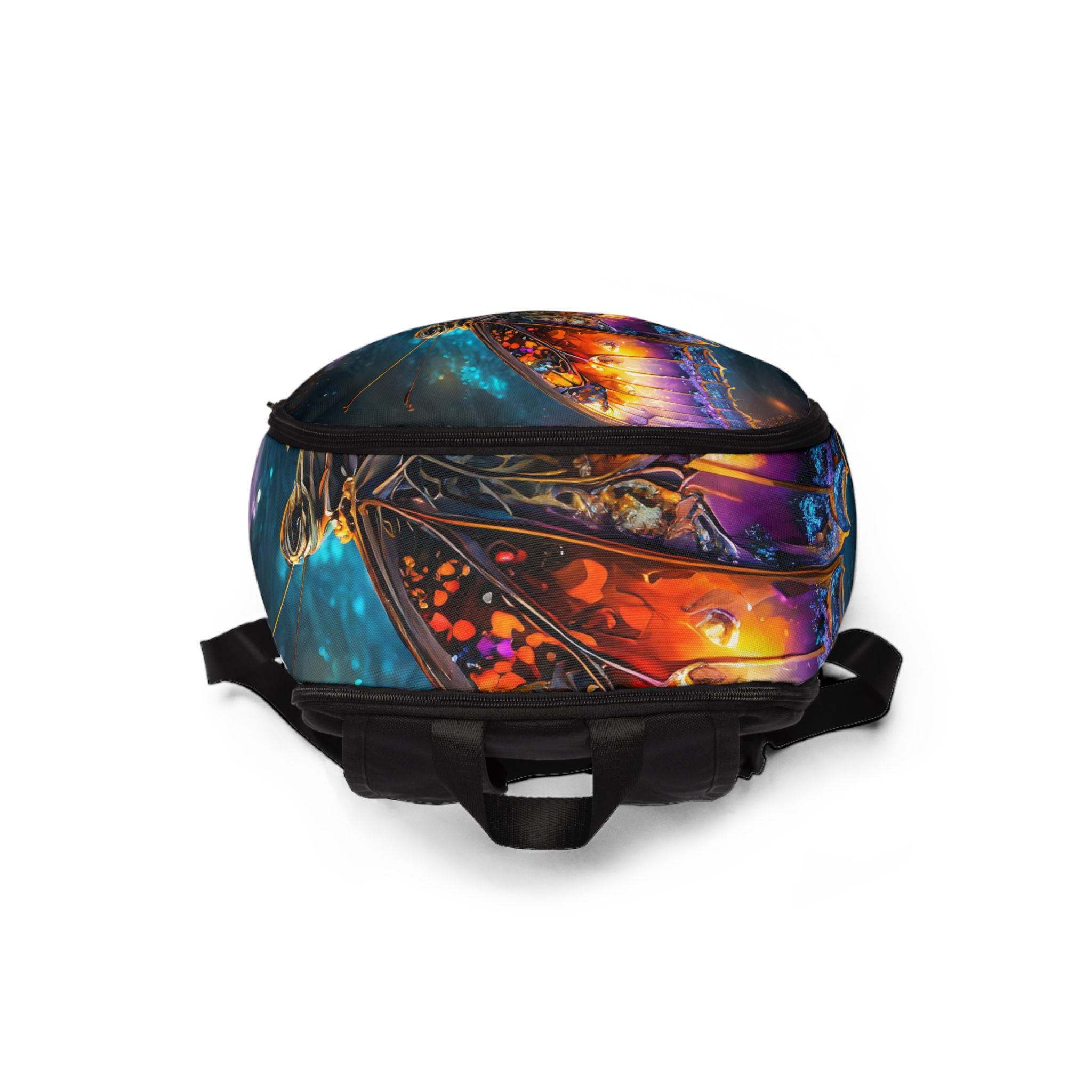 VYBZ Colorful Butterfly Print Backpack