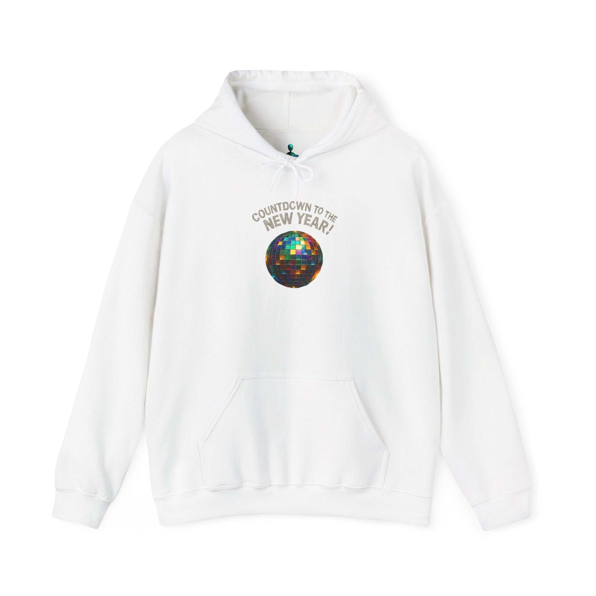 New Year Disco Ball Hoodie – "Countdown to the New Year" Holiday Sweatshirt