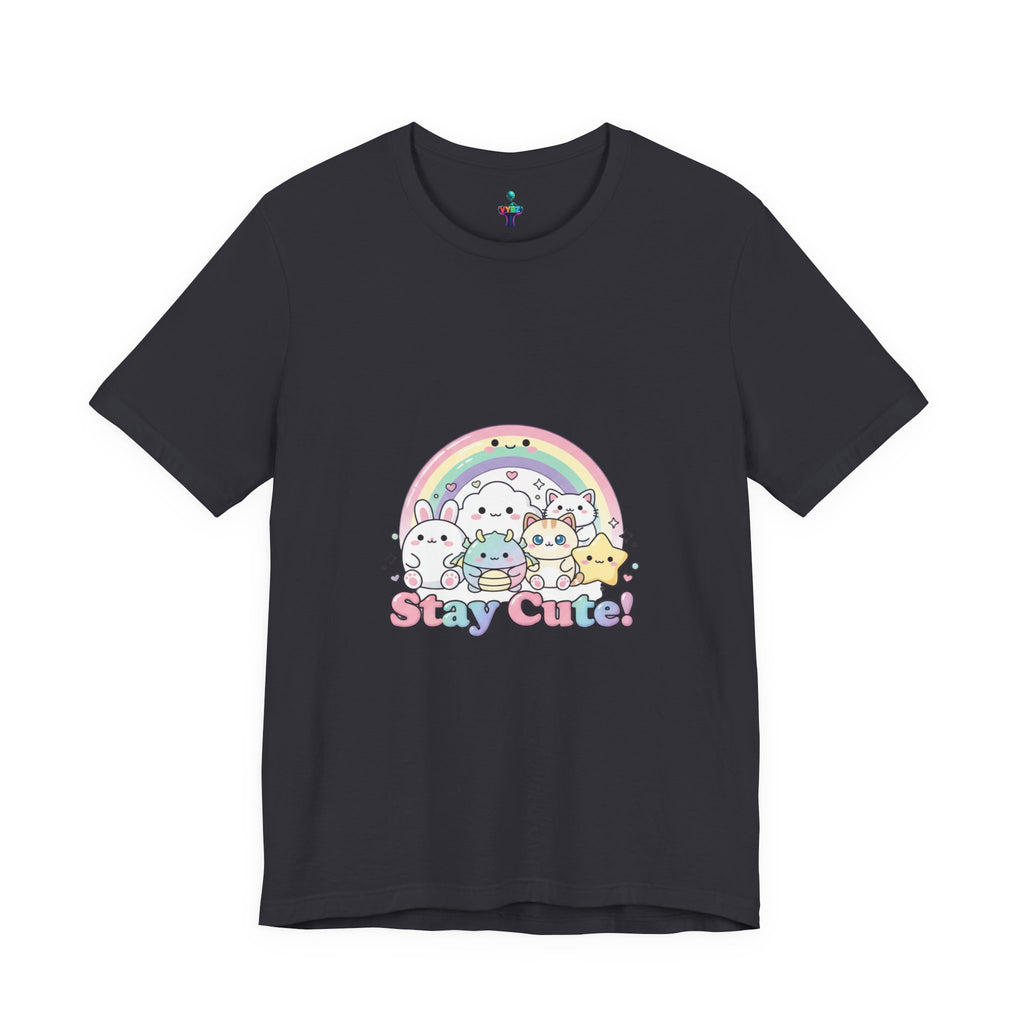Pastel Kawaii Rainbow 'Stay Cute' Tee | candy kawaii, pastel rainbow