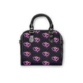 Neon Hearts Shoulder Handbag — Pink Glowing Heart Pattern Purse