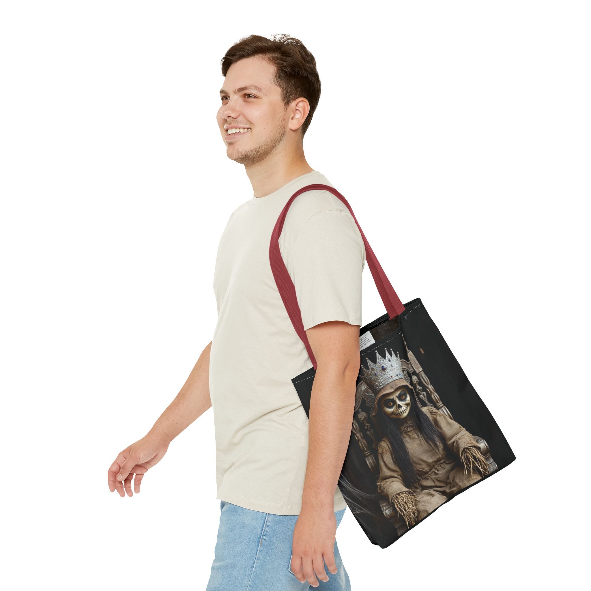 VYBZ Tote Bag - Spooky Skeleton Queen Halloween Design