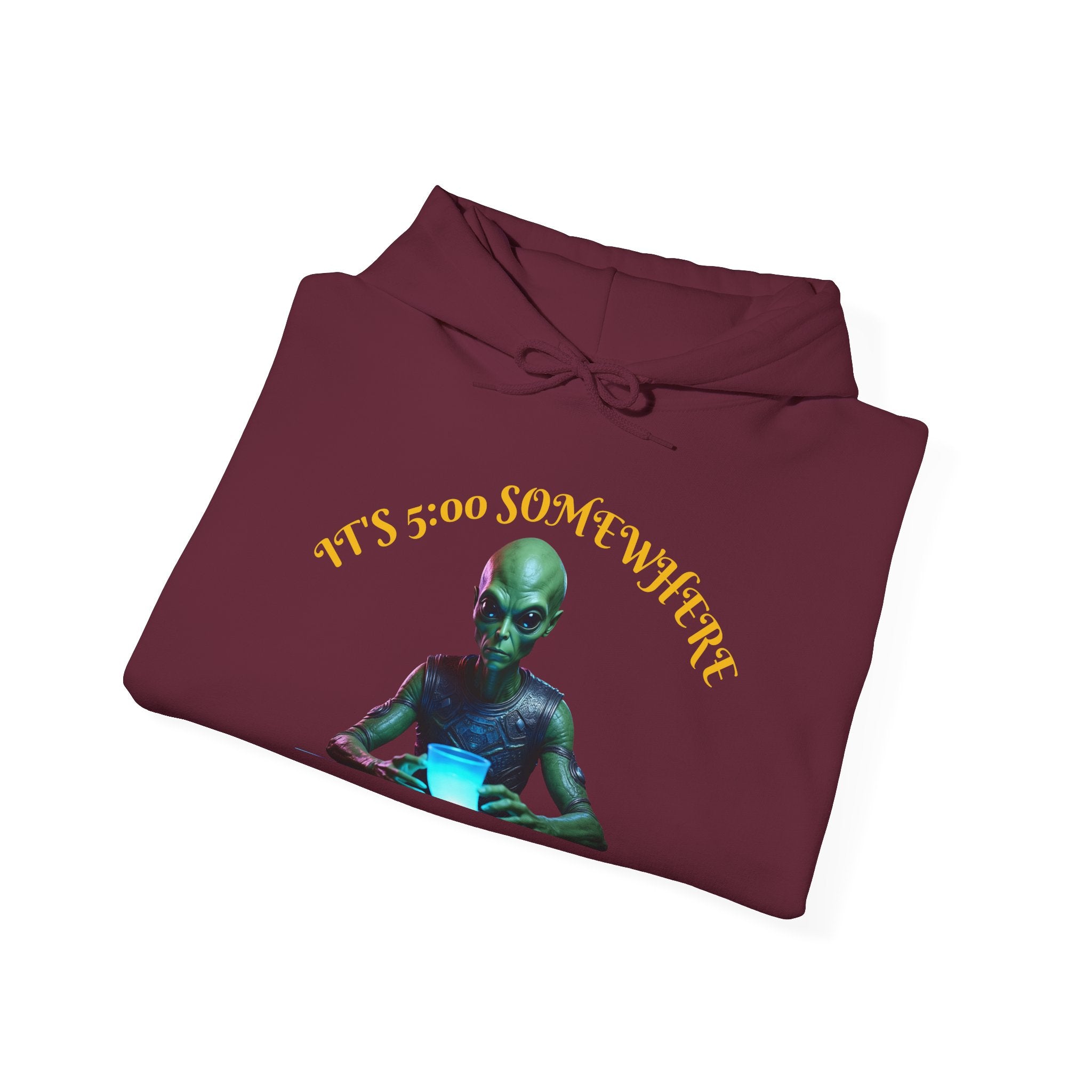 VYBZ Aliens and Monsters Unisex Hooded Sweatshirt - Funny Quote Design
