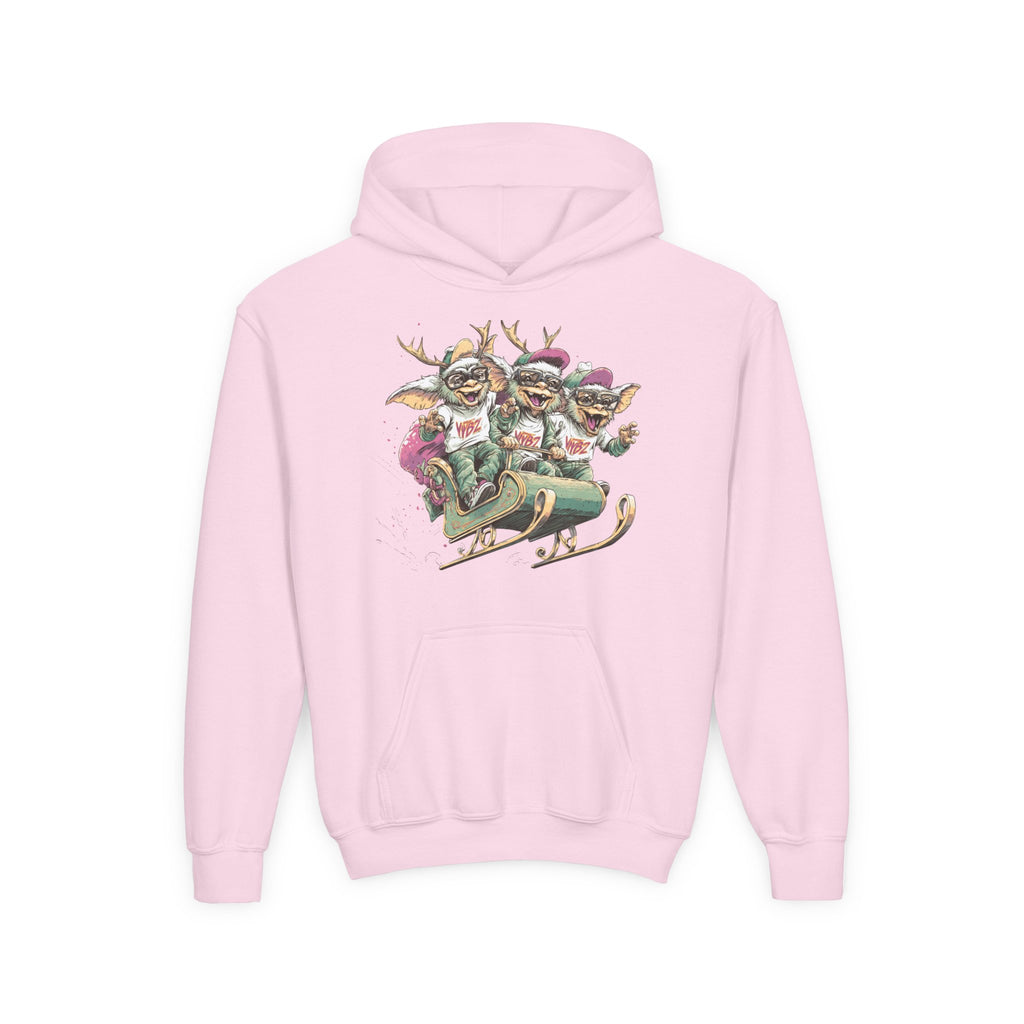 Youth Christmas Grinches in Santa's Sleigh Hoodie