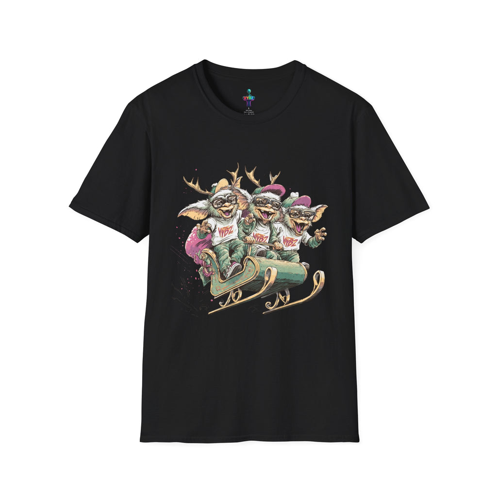Christmas Gremlin Trio Sleigh T-Shirt