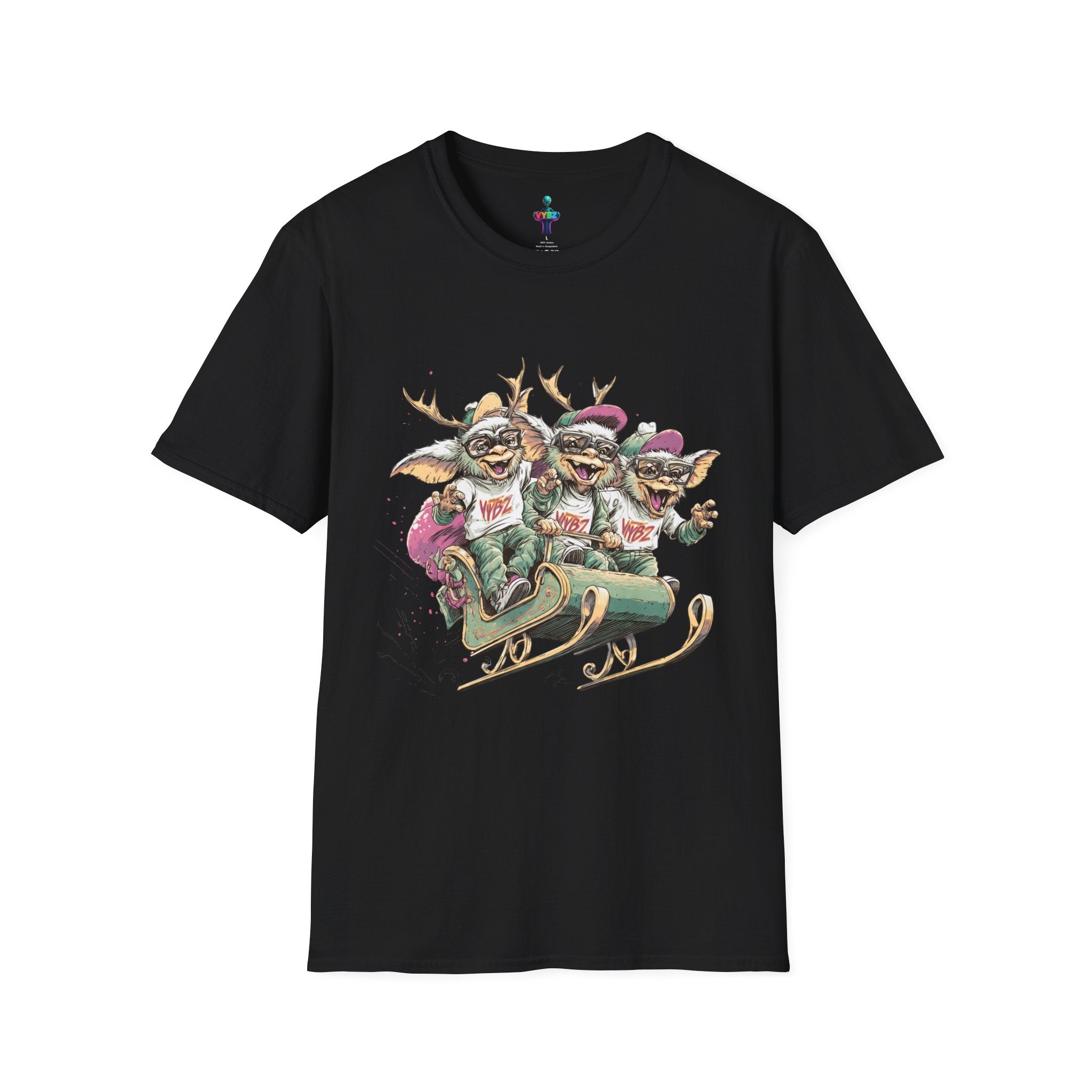 Christmas Gremlin Trio Sleigh T-Shirt