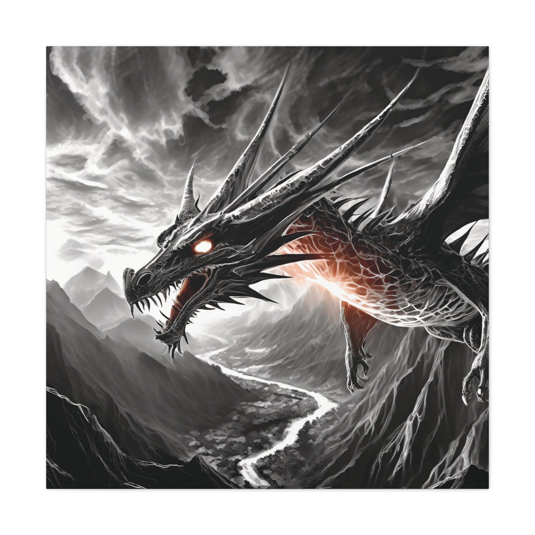 Dragon Art Canvas Print