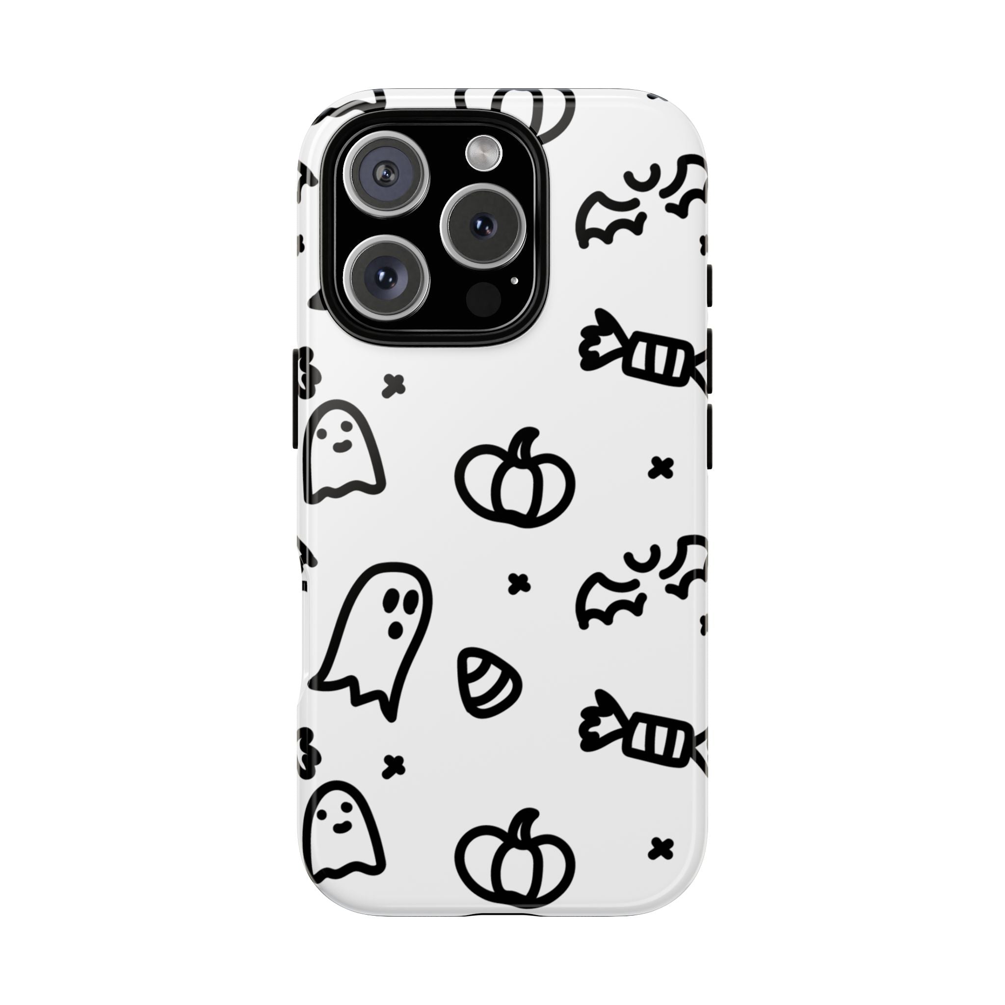 Halloween Themed Phone Case, Spooky Ghosts and Pumpkins, Fall Decor, Costume Party, Trick or Treat