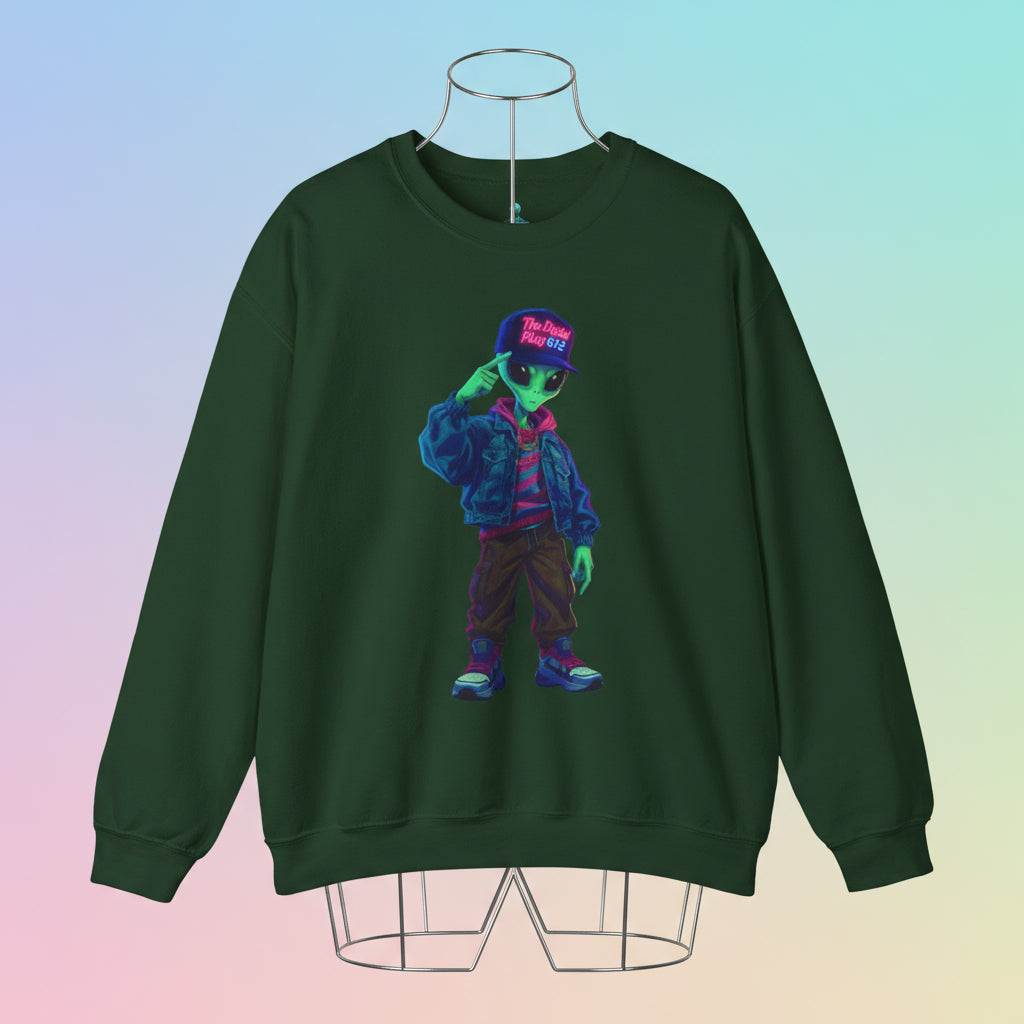 Stylish Alien Graphic Sweatshirt | Unisex Heavy Blend Crewneck | Trendy Casual Wear, Gift for Hipsters, Streetwear Fashion, Unique Art [...]