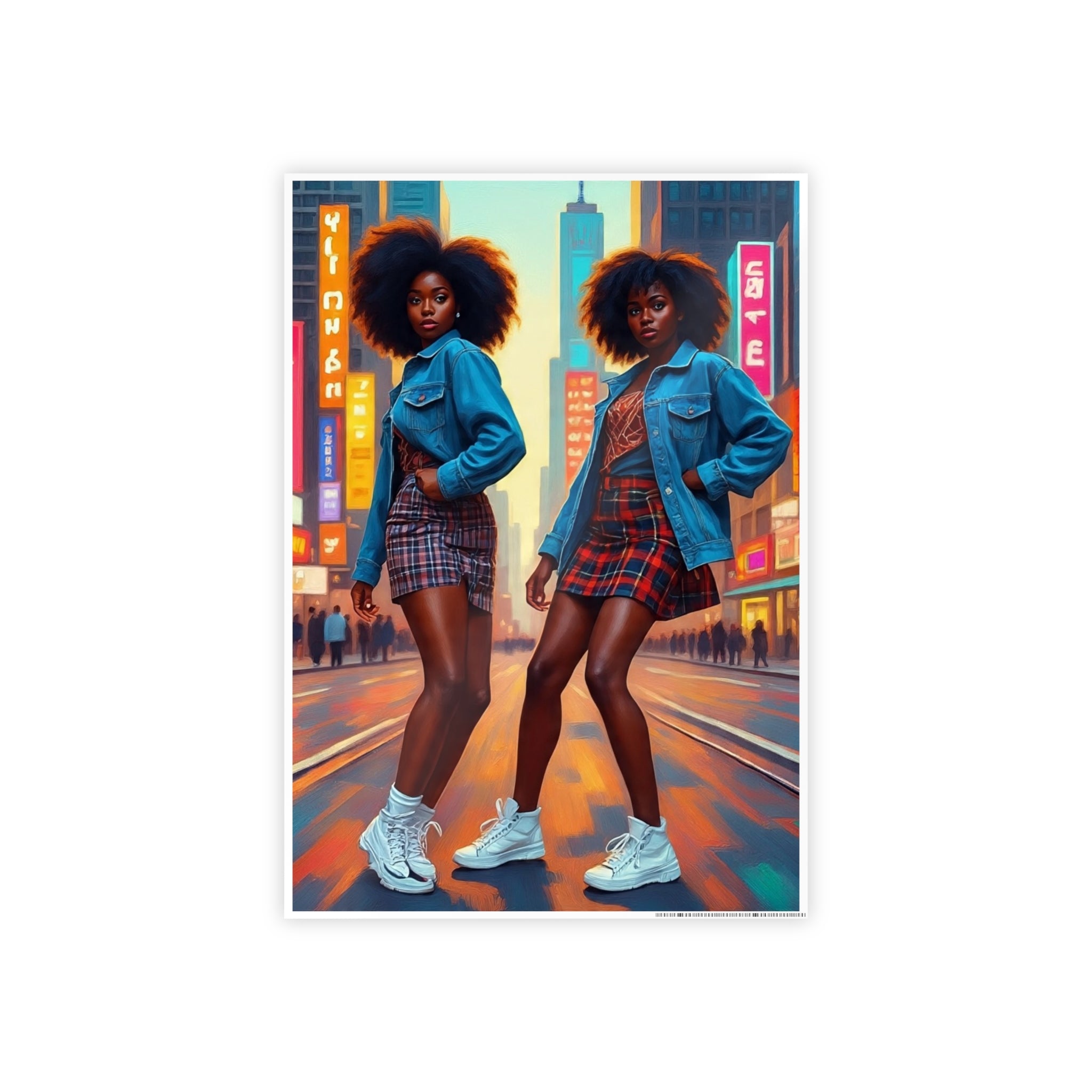 Urban Vibe Gloss Posters, Fashion Art Décor, Trendy Wall Art, Home Decoration, Gift for Young Adults, Room Aesthetic