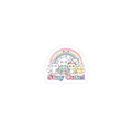 Stay Cute! pastel kawaii characters Kiss-Cut Stickers | Cutecore, Y2K pastel rainbow