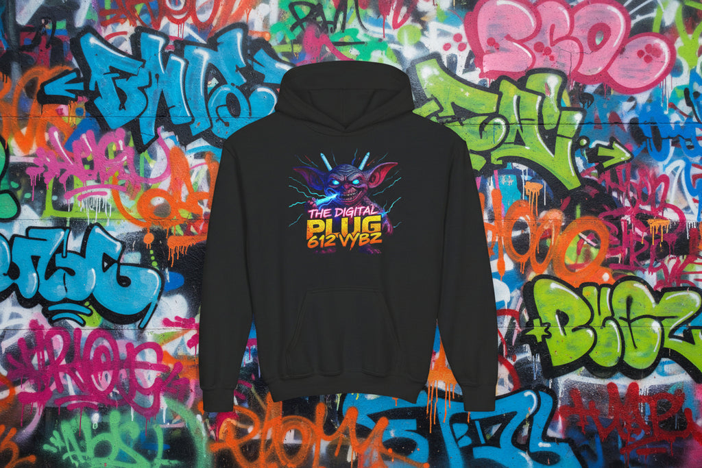 612 Misfits "Plugz" Character Youth Hoodie — Graphic Sweatshirt