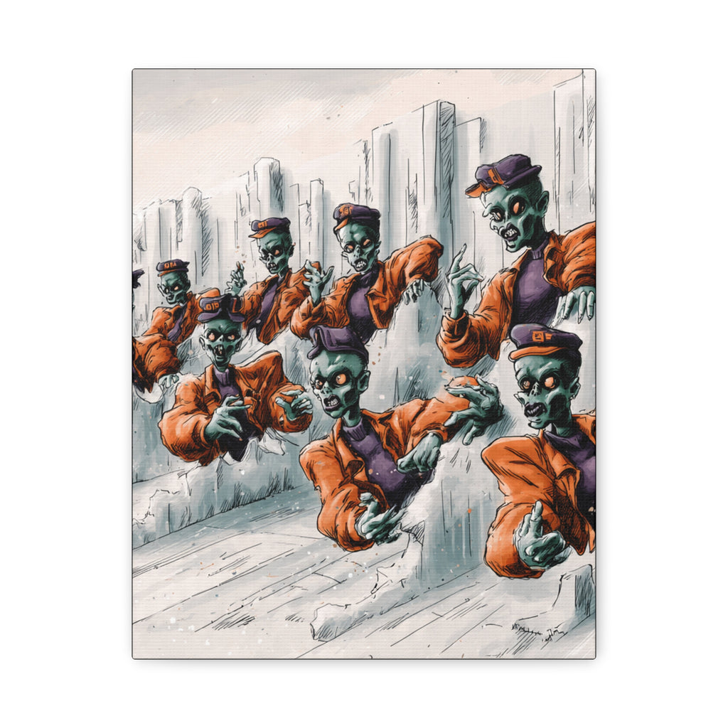 Zombie Chorus Matte Canvas Wall Art