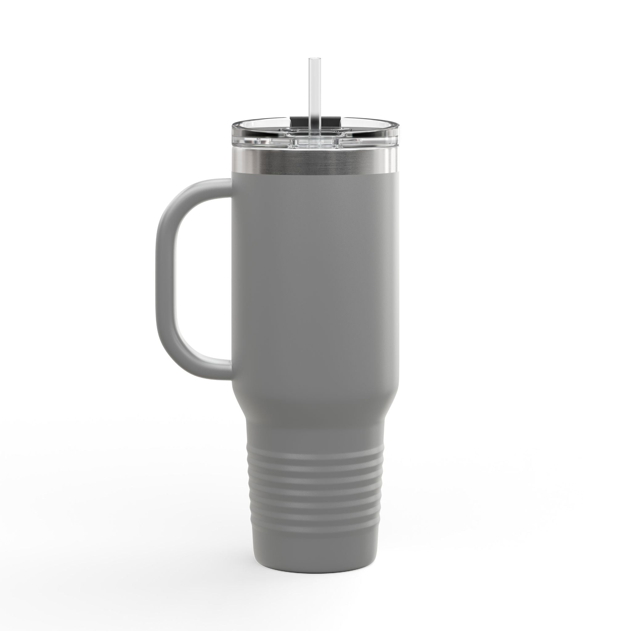 Insulated Travel Mug - Fun Motorcycle Dog Design