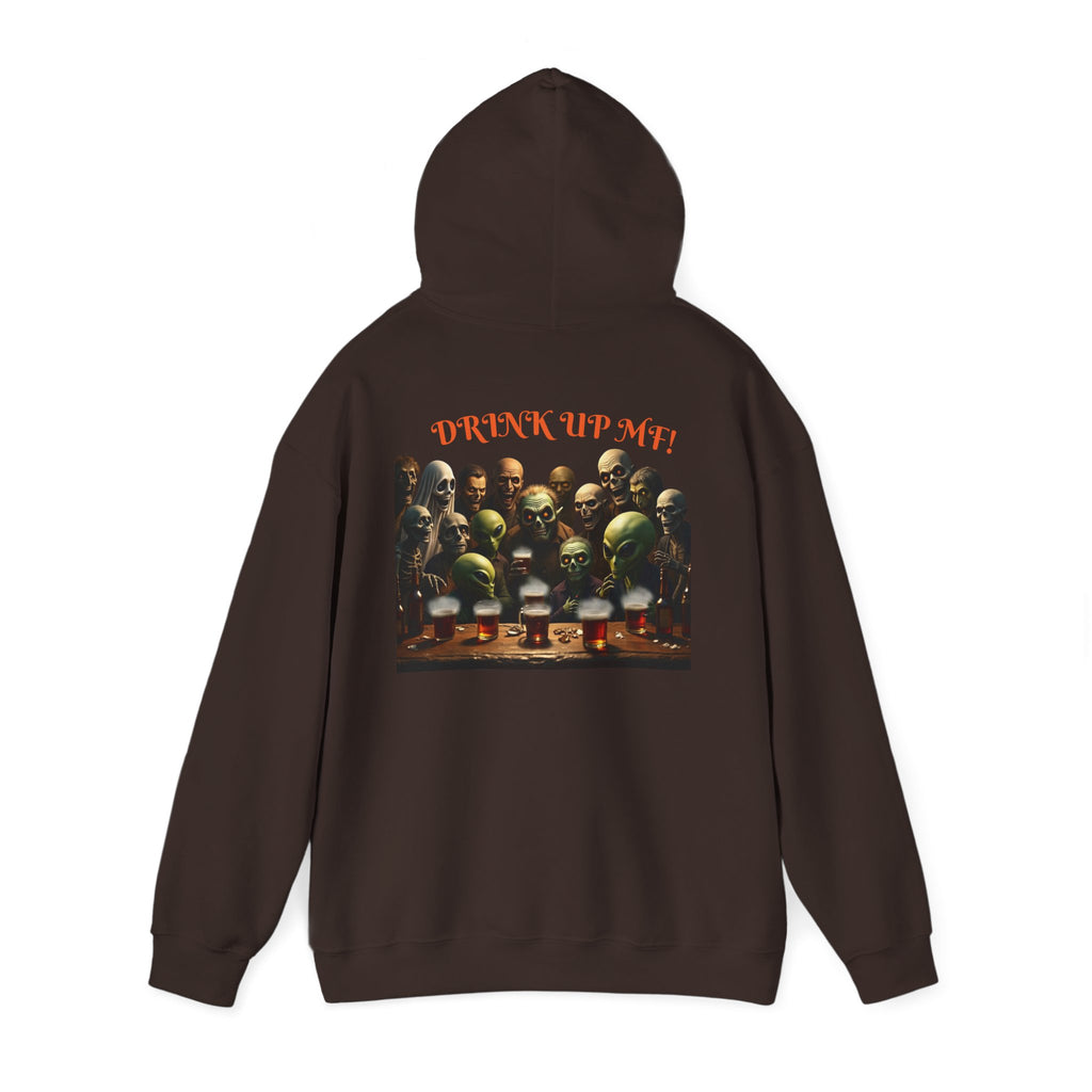 VYBZ Aliens and Monsters Unisex Hooded Sweatshirt - Funny Quote Design