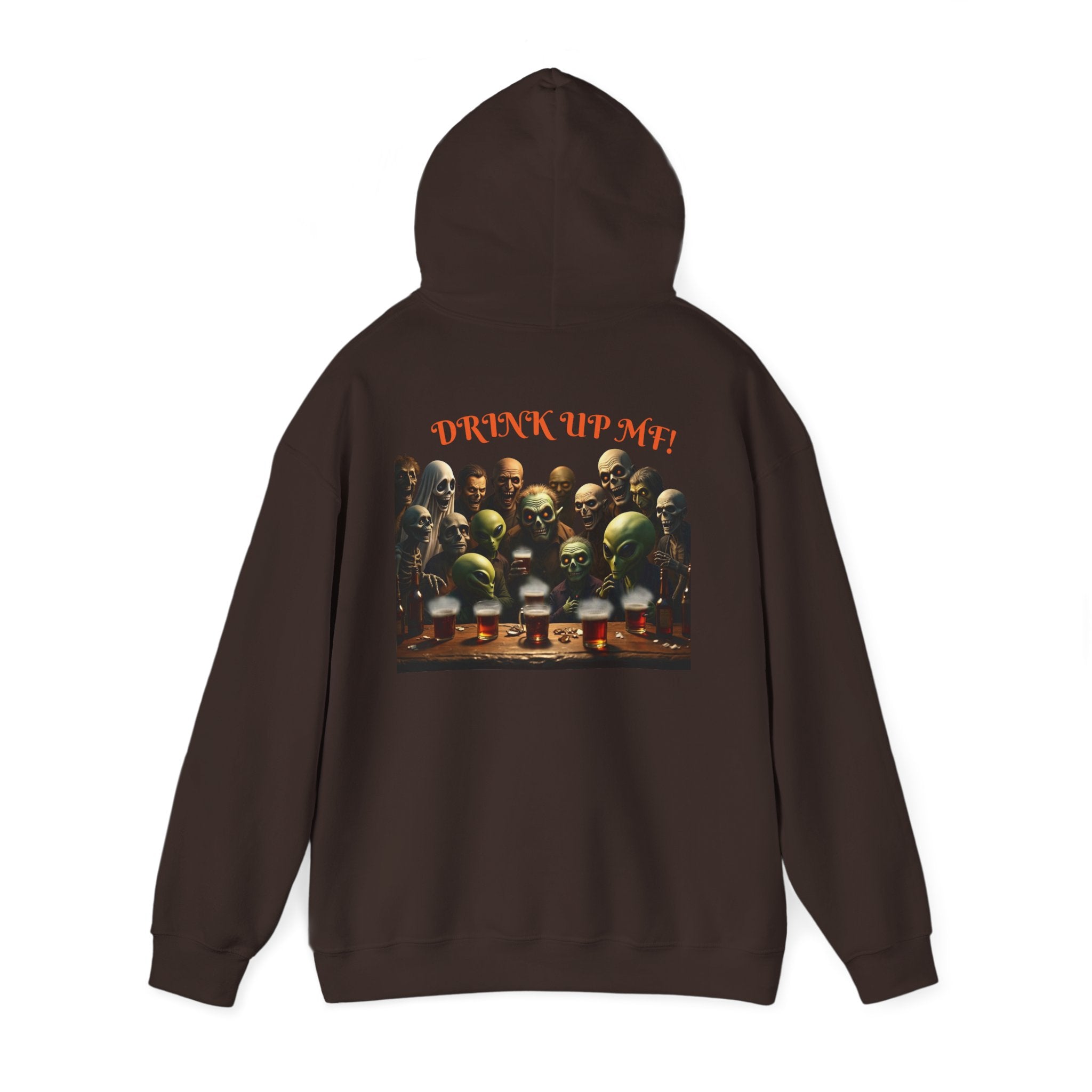 VYBZ Aliens and Monsters Unisex Hooded Sweatshirt - Funny Quote Design