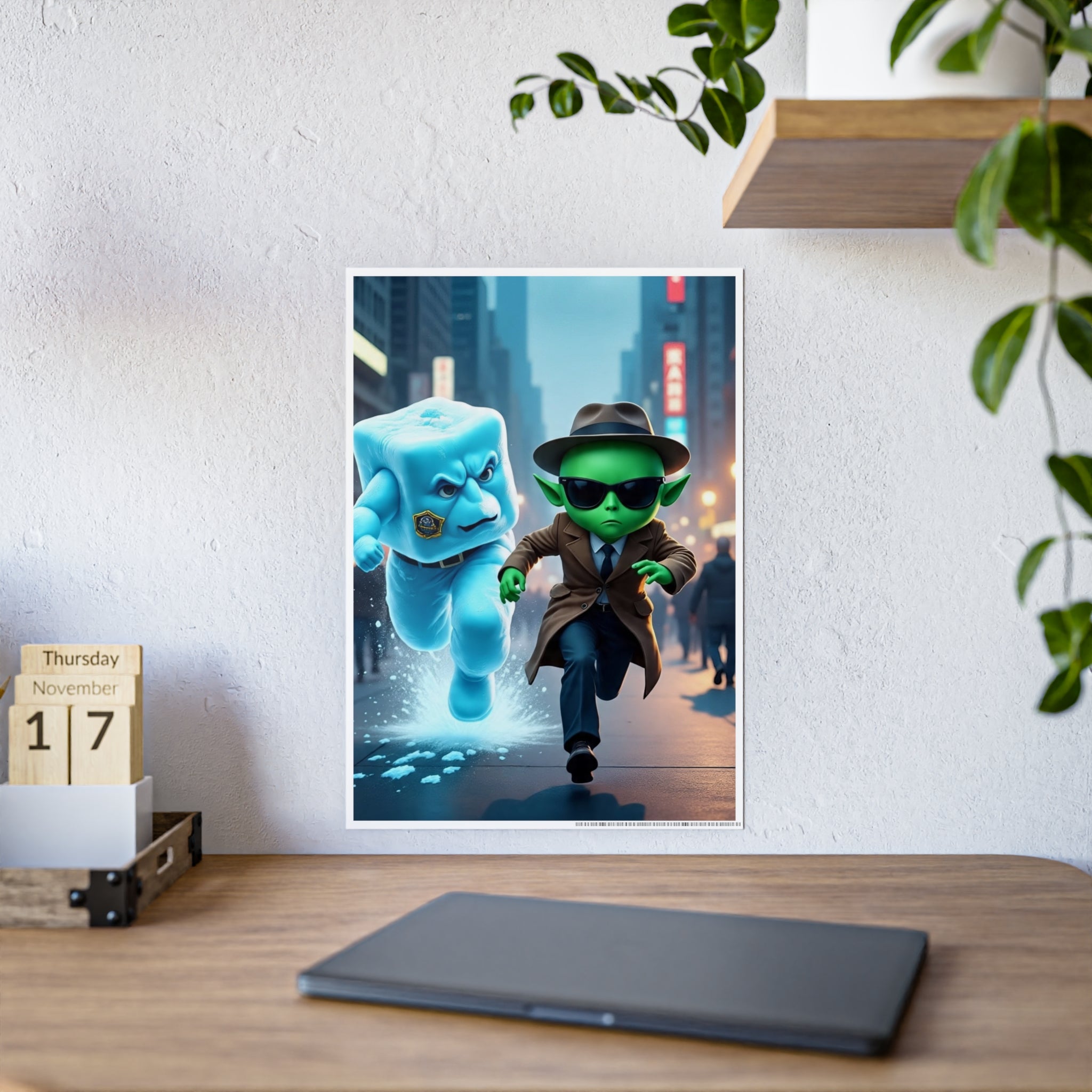 Alien Ice Glossy Art Posters